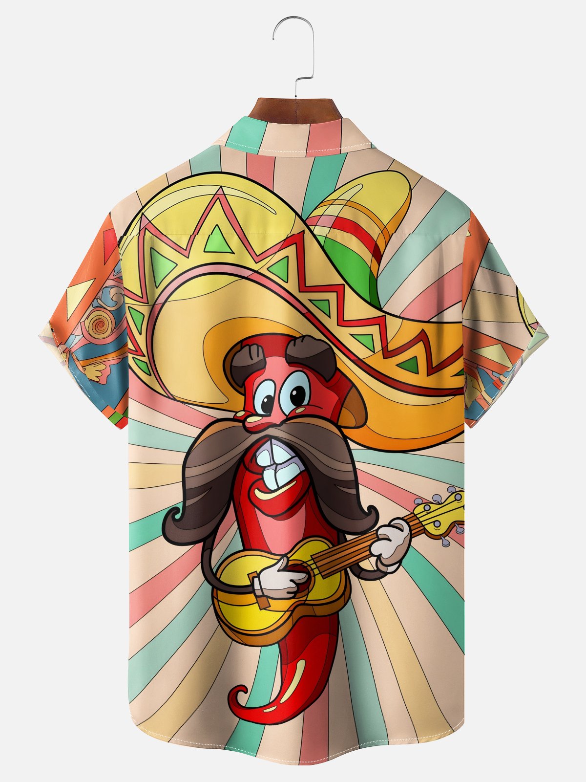 Moisture-wicking Jalapeno Pepper Chest Pocket Casual Shirt