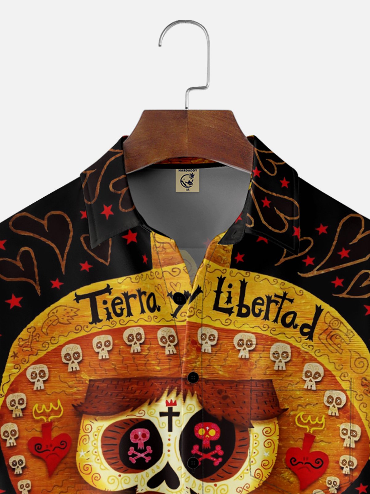 Moisture-wicking Day of the Dead Chest Pocket Casual Shirt