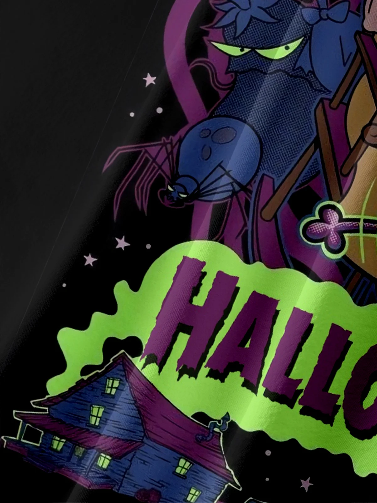 Moisture-wicking Halloween Dog Cartoon Chest Pocket Casual Shirt