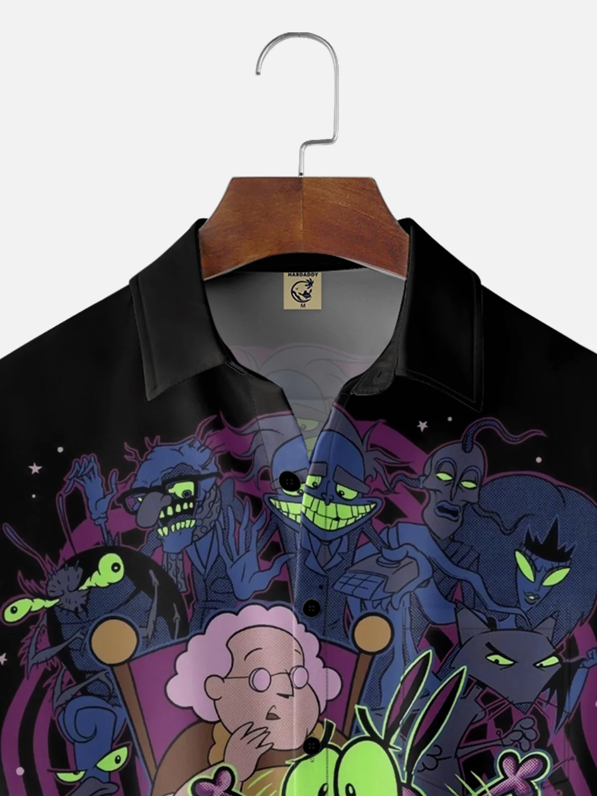 Moisture-wicking Halloween Dog Cartoon Chest Pocket Casual Shirt