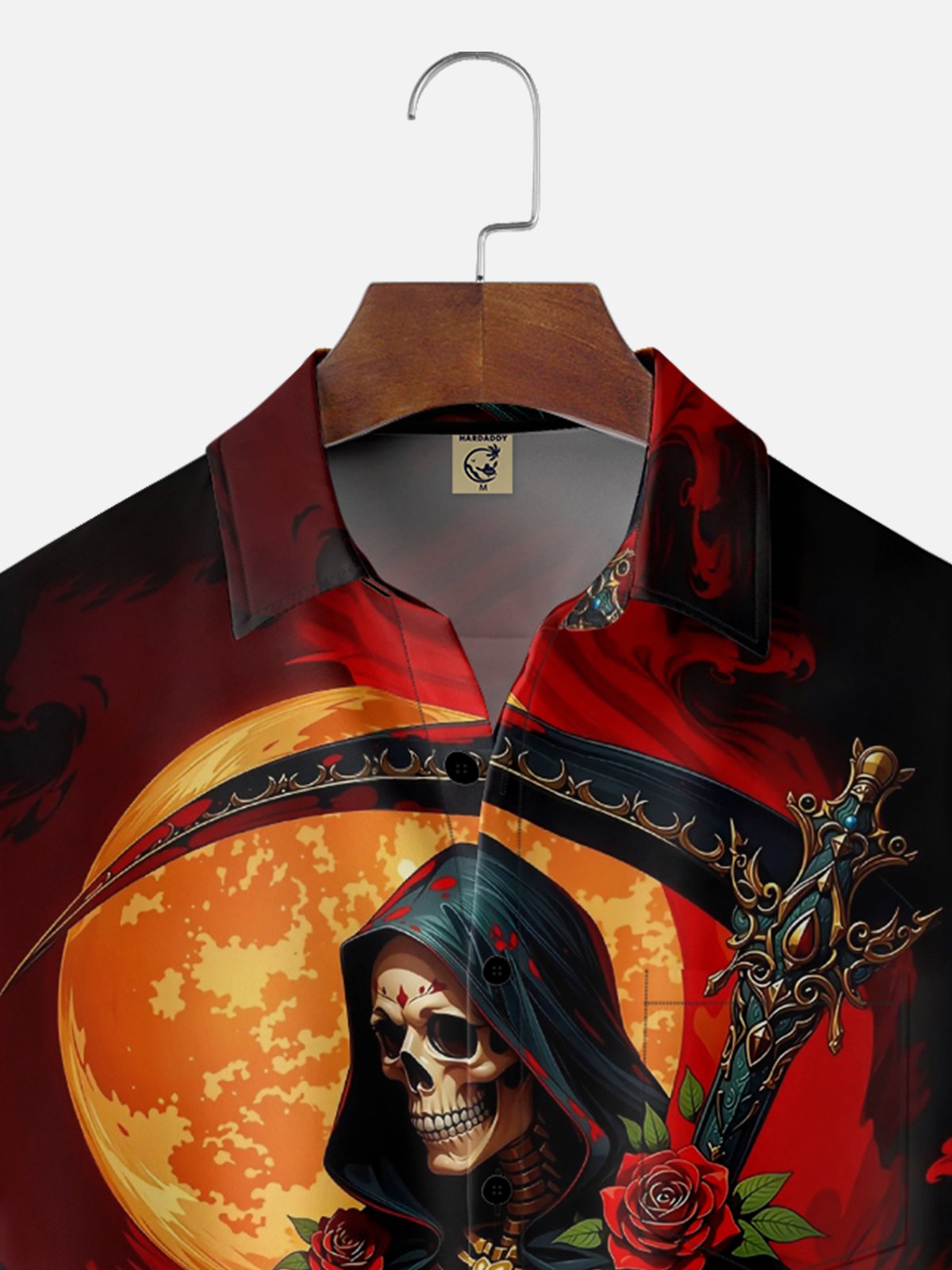 Moisture-wicking Day of the Dead Chest Pocket Casual Shirt