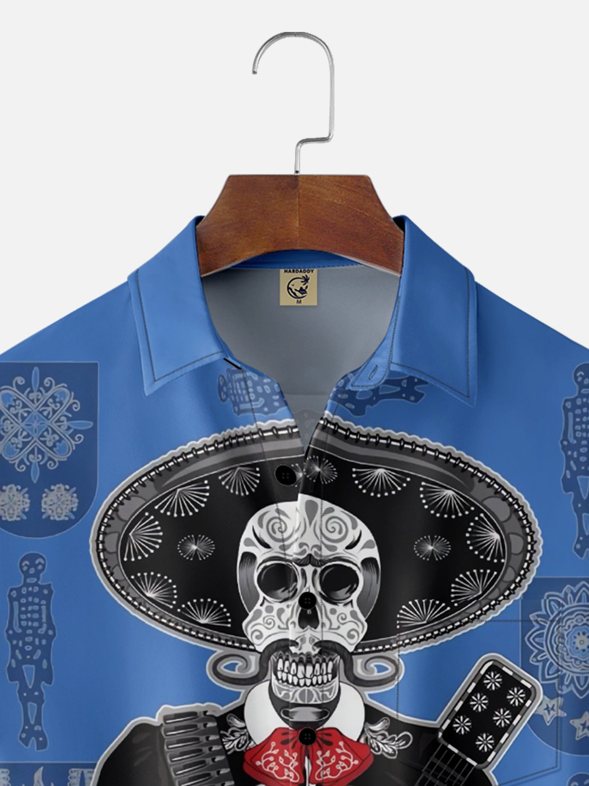 Moisture-wicking Day of the Dead Chest Pocket Casual Shirt
