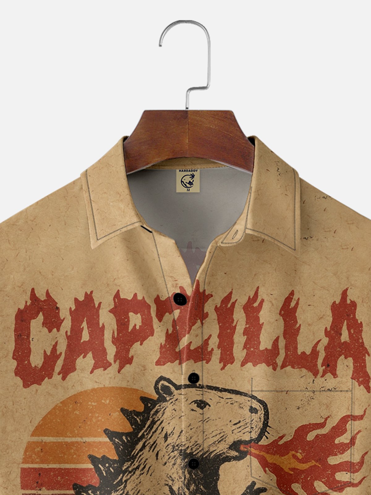 Moisture-wicking Capzilla Capybara Chest Pocket Casual Shirt