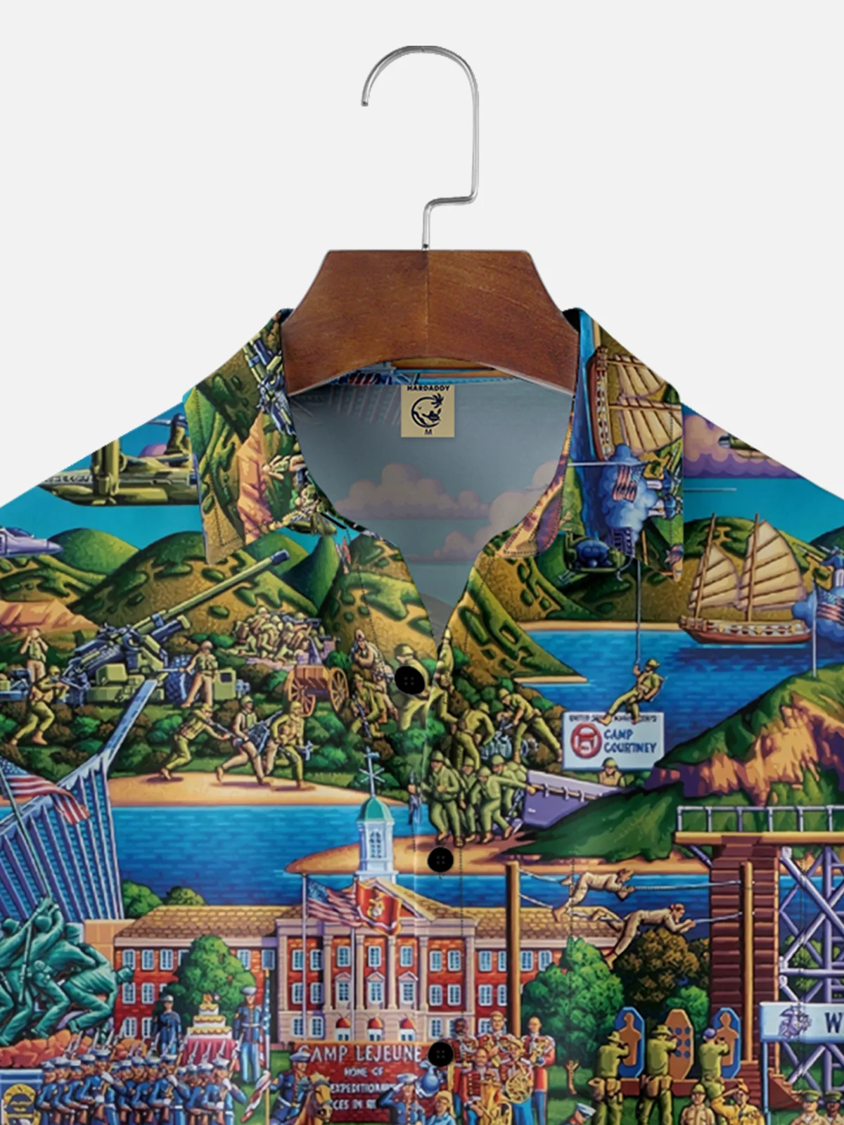 Moisture-Wicking USMC Chest Pocket Hawaiian Shirt