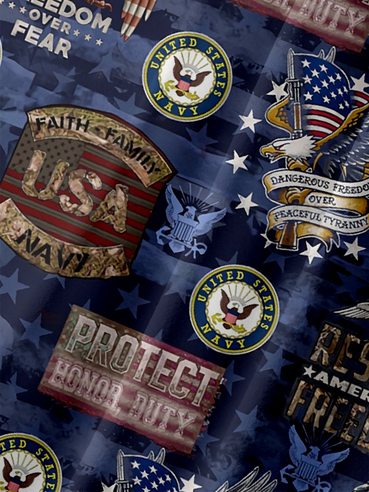 Moisture-Wicking US Navy Army Marine Corps Chest Pocket Hawaiian Shirt
