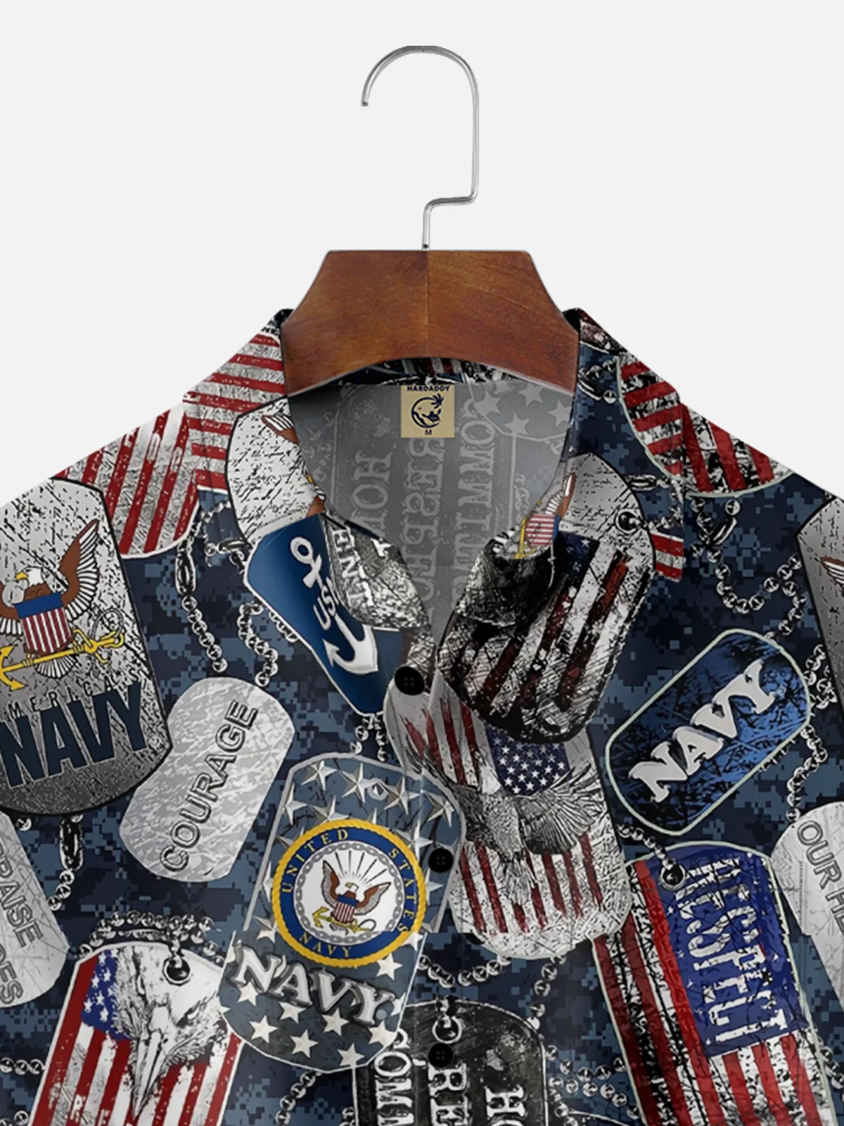 Moisture-Wicking US Army, Navy, And Air Force Chest Pocket Hawaiian Shirt
