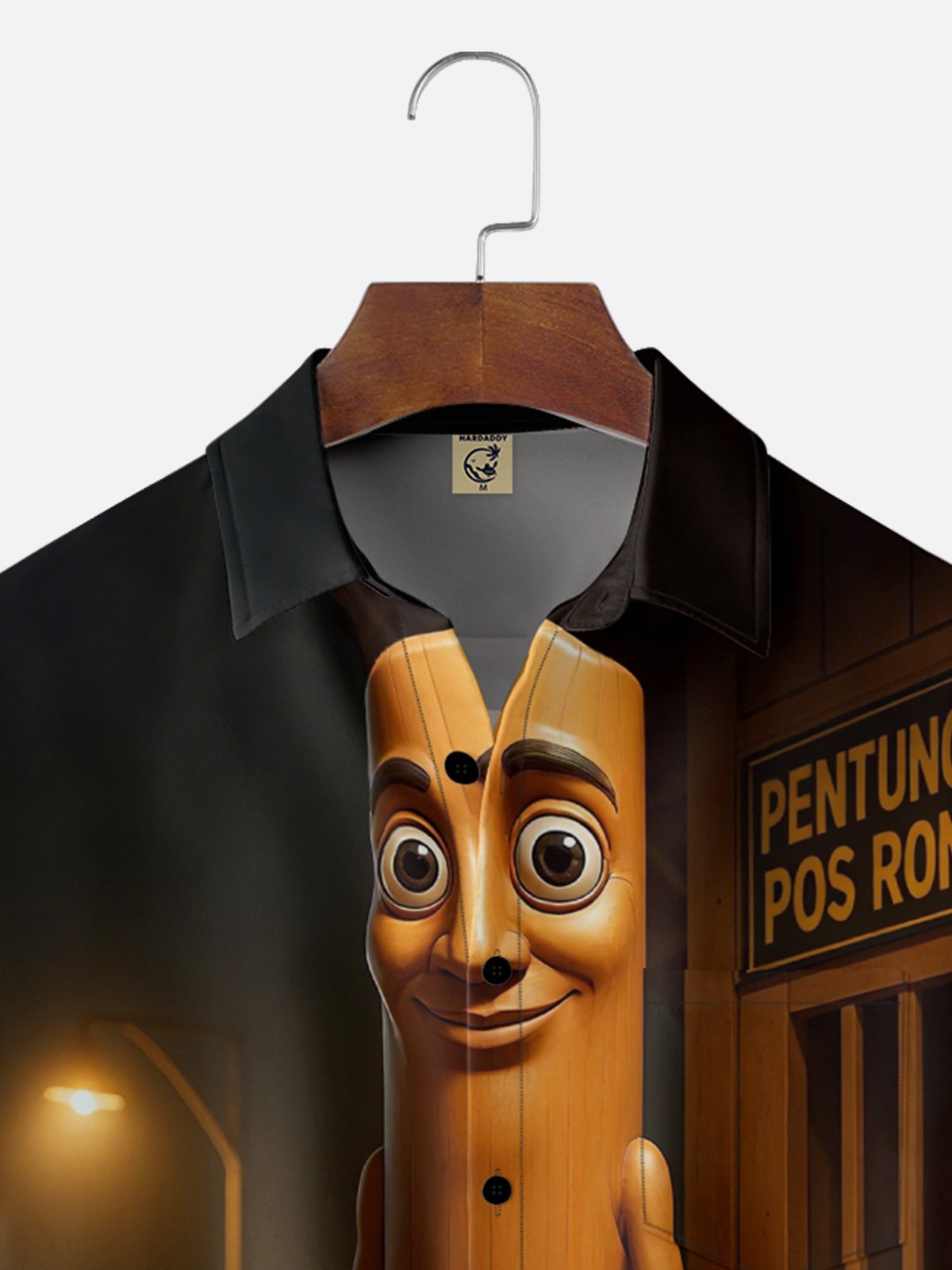 Moisture-wicking Fun "Tung Tung Tung Sahar" Edge Chest Pocket Casual Shirt