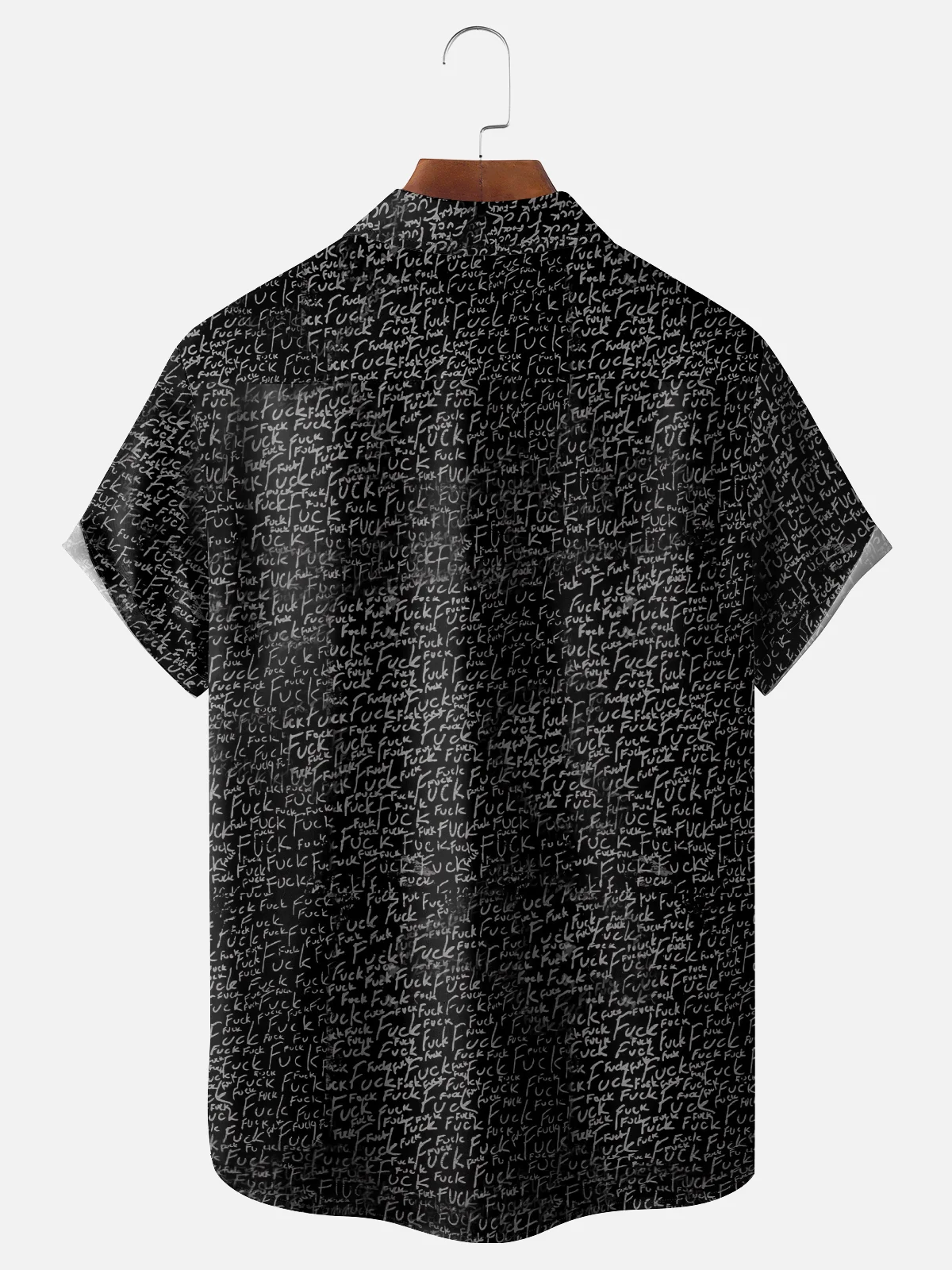 Moisture-wicking Fun Mini Polite Greeting Chest Pocket Casual Shirt