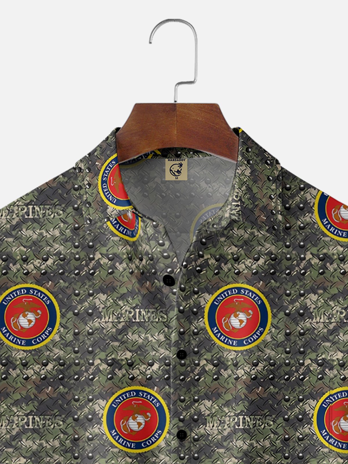 Moisture-Wicking USMC Marine Corps Chest Pocket Hawaiian Shirt
