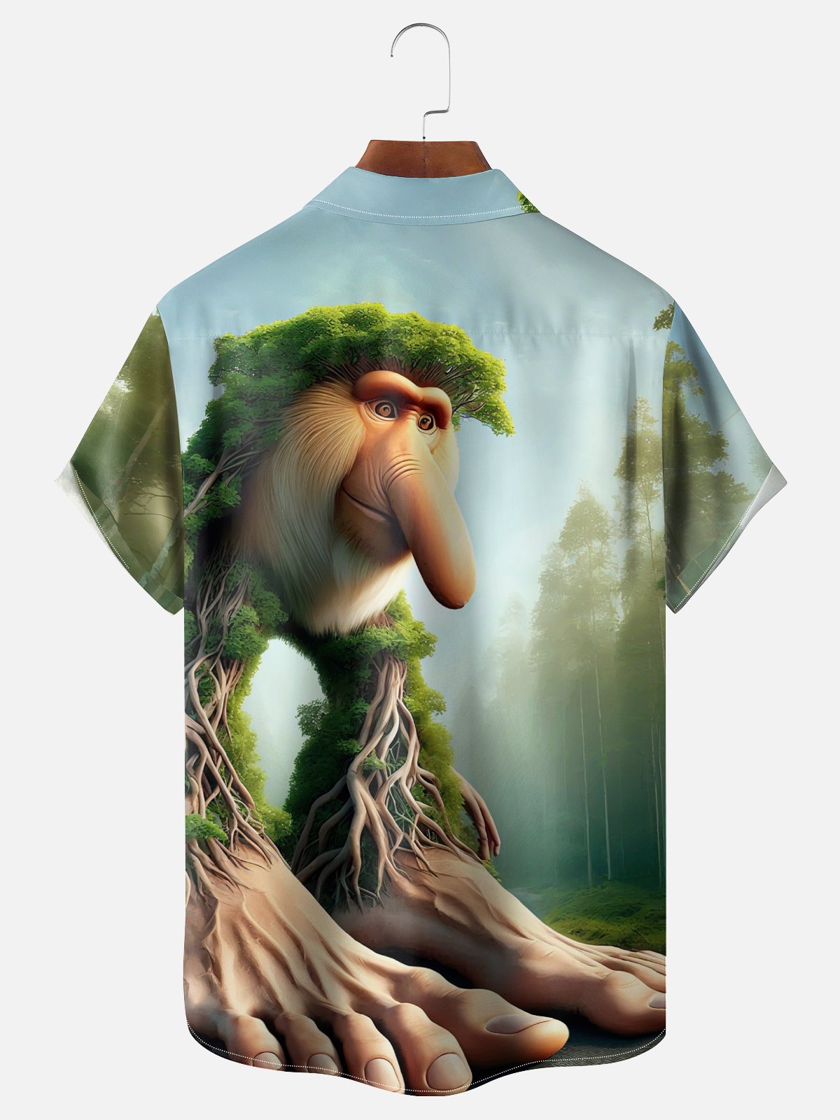 Moisture-wicking Fun "Brr Brr Patapin" Edgy Chest Pocket Casual Shirt