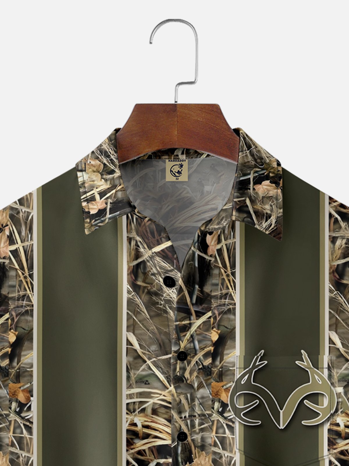 Moisture-Wicking Hunting Season Deer Chest Pocket  Bowling Shirt