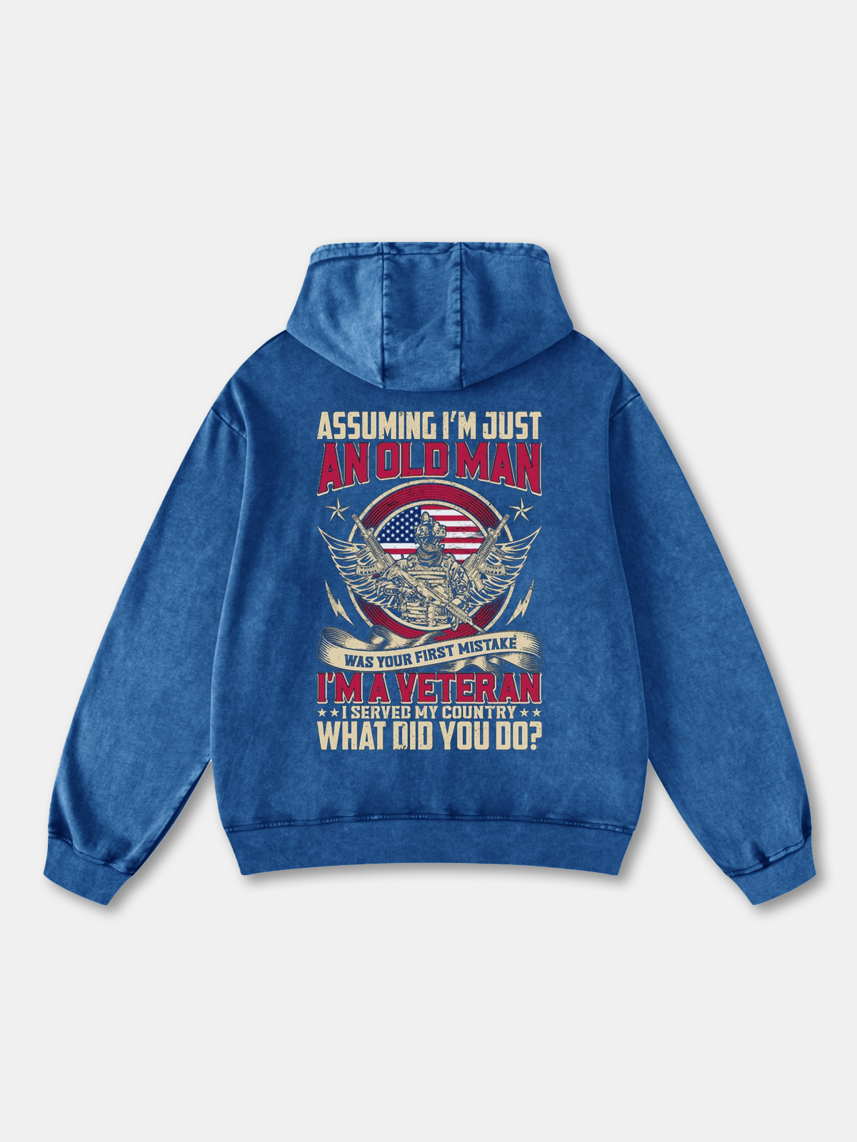 Veterans Day American Flag Soldier Hoodie Sweatshirt