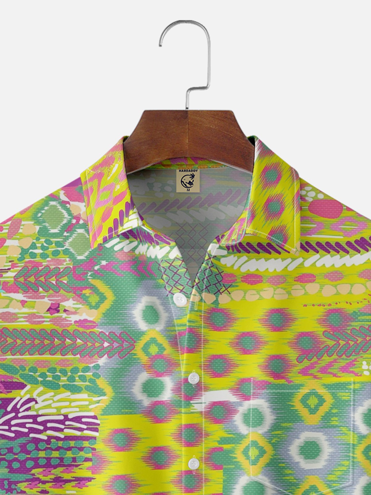 Moisture-wicking Ethnic Style Chest Pocket Casual Shirt