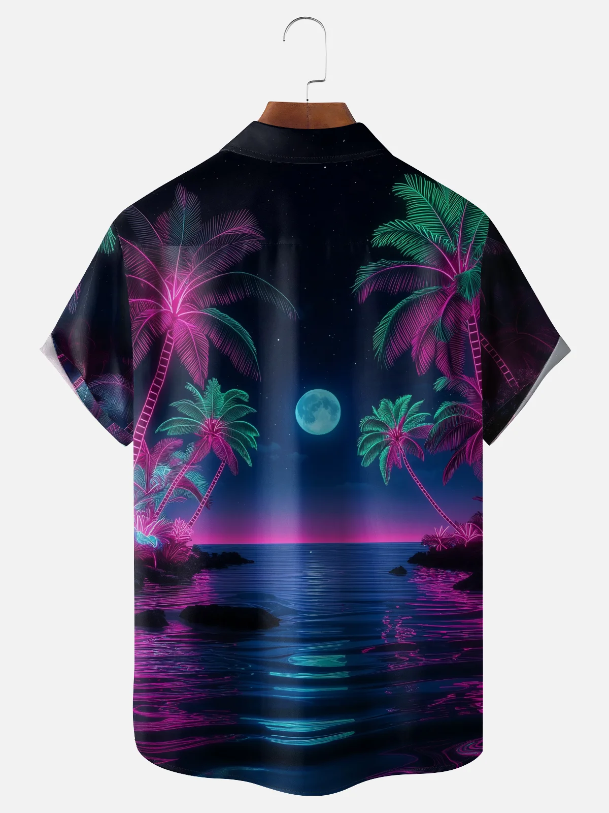 Moisture-wicking Coconut Beach Chest Pocket Hawaiian Shirt