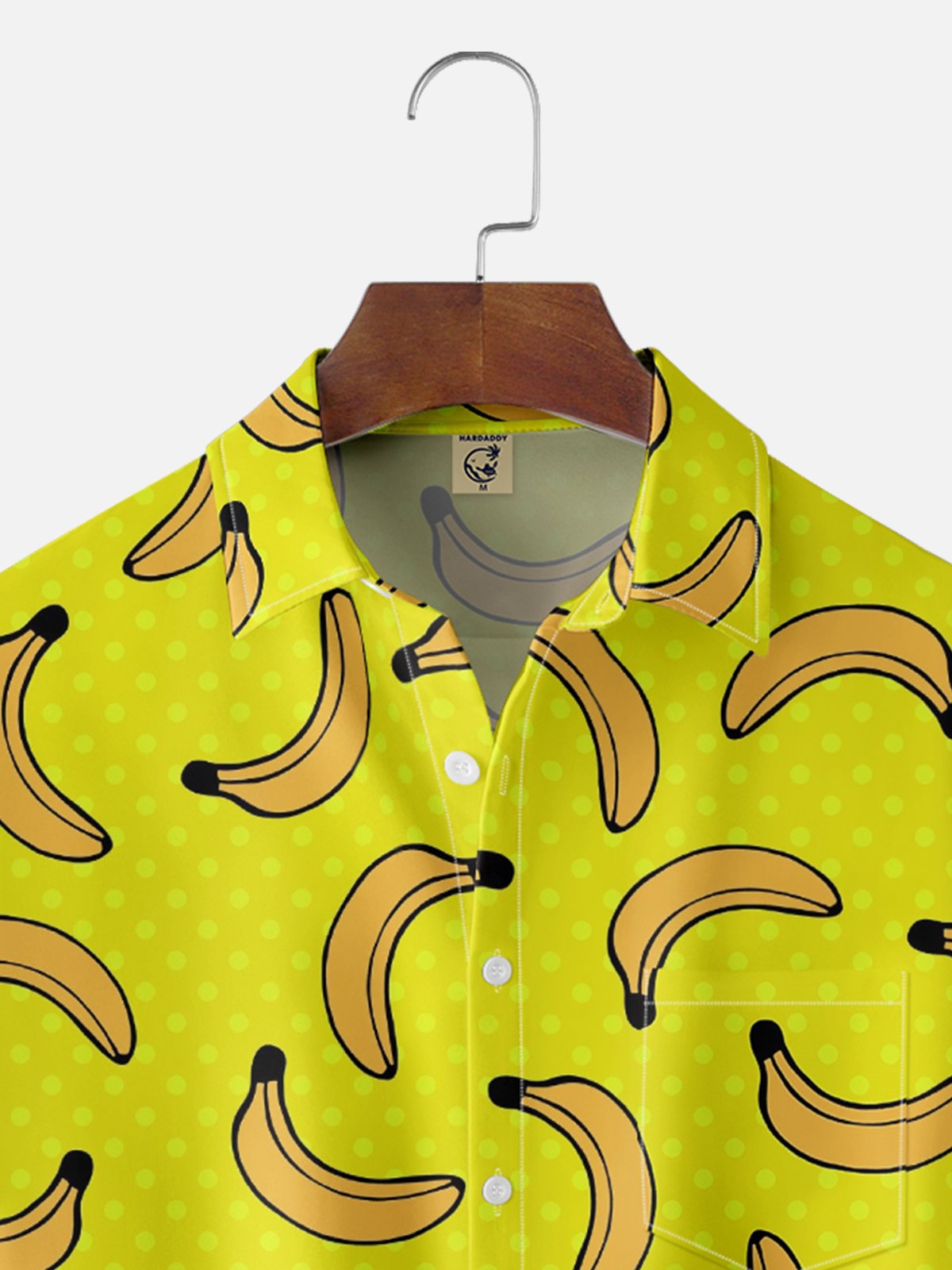 Hardaddy X Valentina Bjekovic Moisture-wicking Funky Banana Chest Pocket Hawaiian Shirt