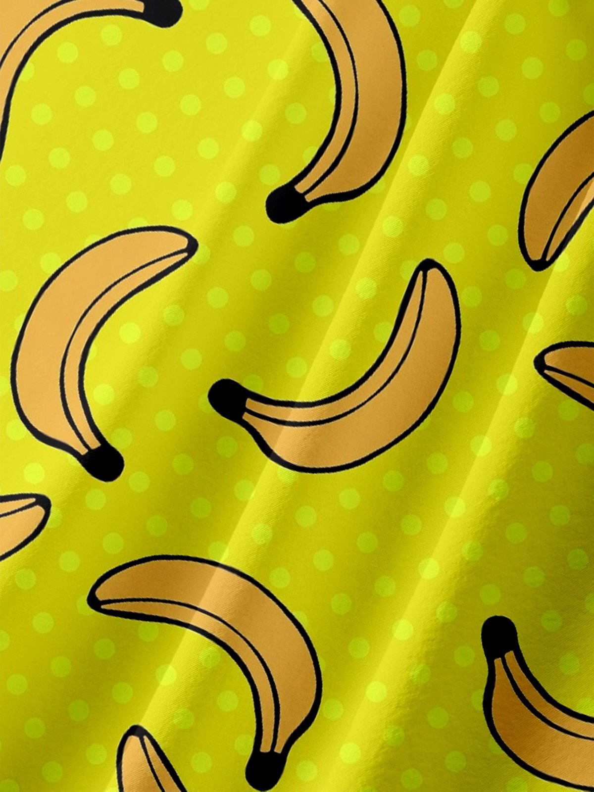 Hardaddy X Valentina Bjekovic Moisture-wicking Funky Banana Chest Pocket Hawaiian Shirt