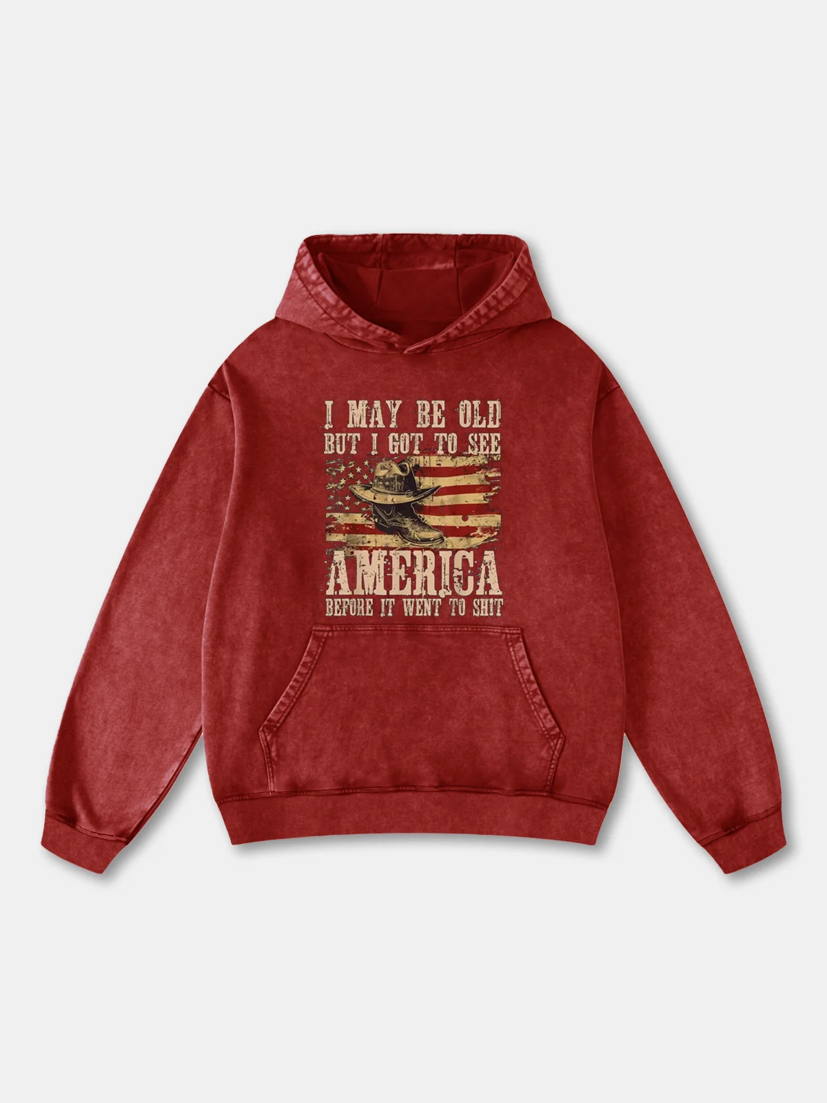 Veterans Day American Flag Boots Hoodie Sweatshirt