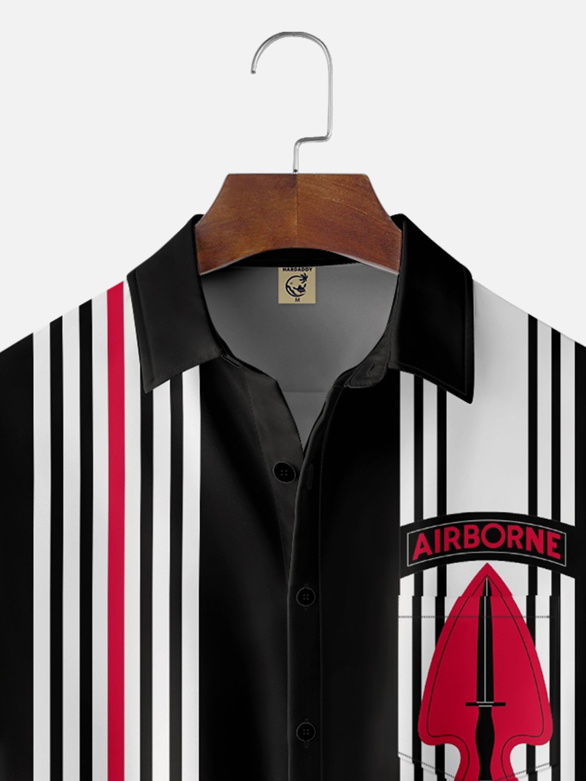Moisture-wicking Veterans Day Delta Force Chest Pocket Bowling Shirt