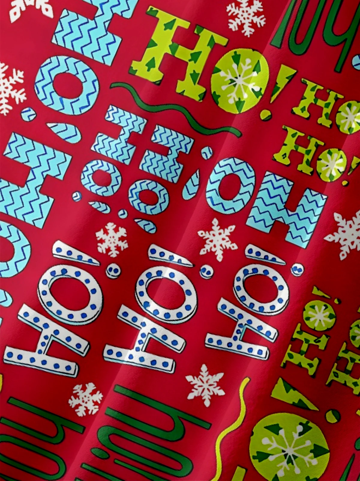 Moisture-wicking Fun Christmas Art Slogan Chest Pocket Casual Shirt