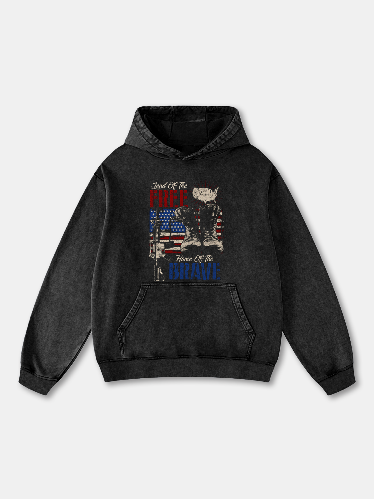Veterans Day American Flag Boots Hoodie Sweatshirt