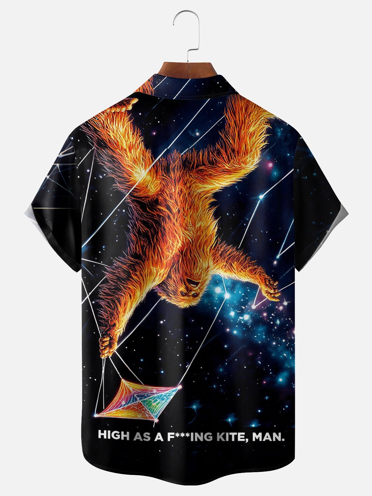 Moisture-Wicking Kite Bigfoot Chest Pocket Hawaiian Shirt