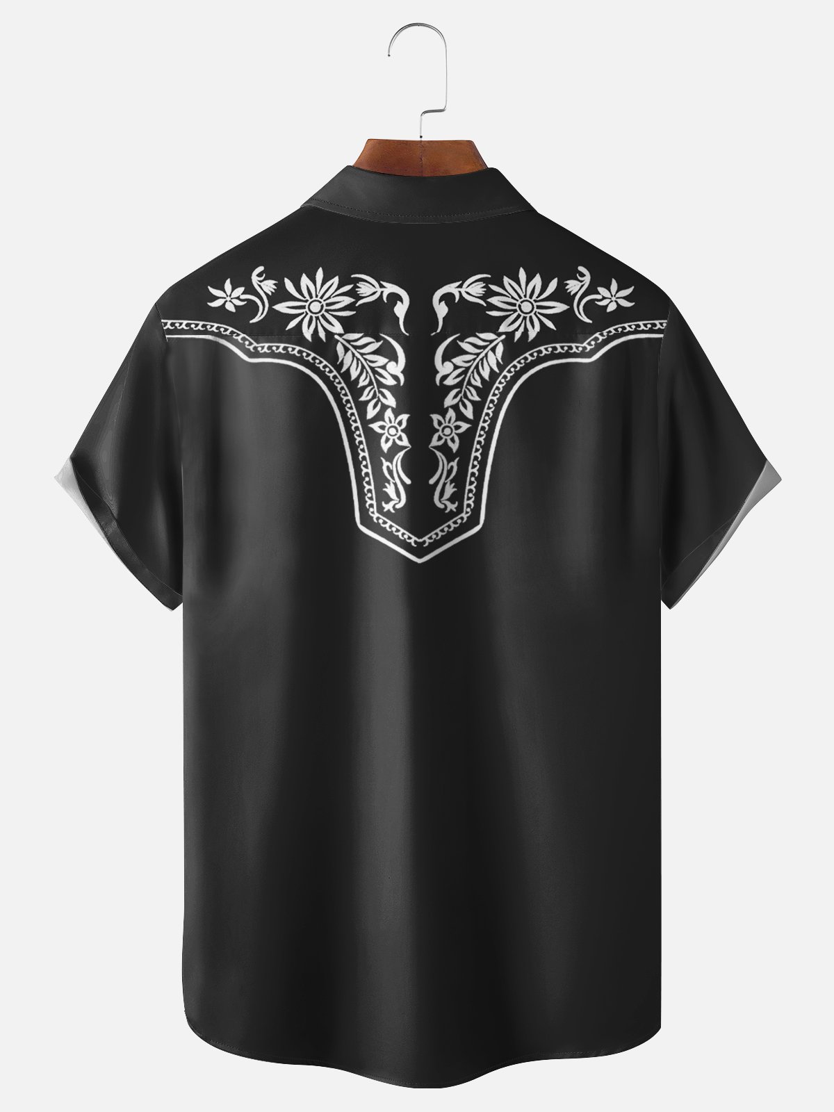 Moisture-wicking Day Of The Dead Skeleton Chest Pocket Casual Shirt