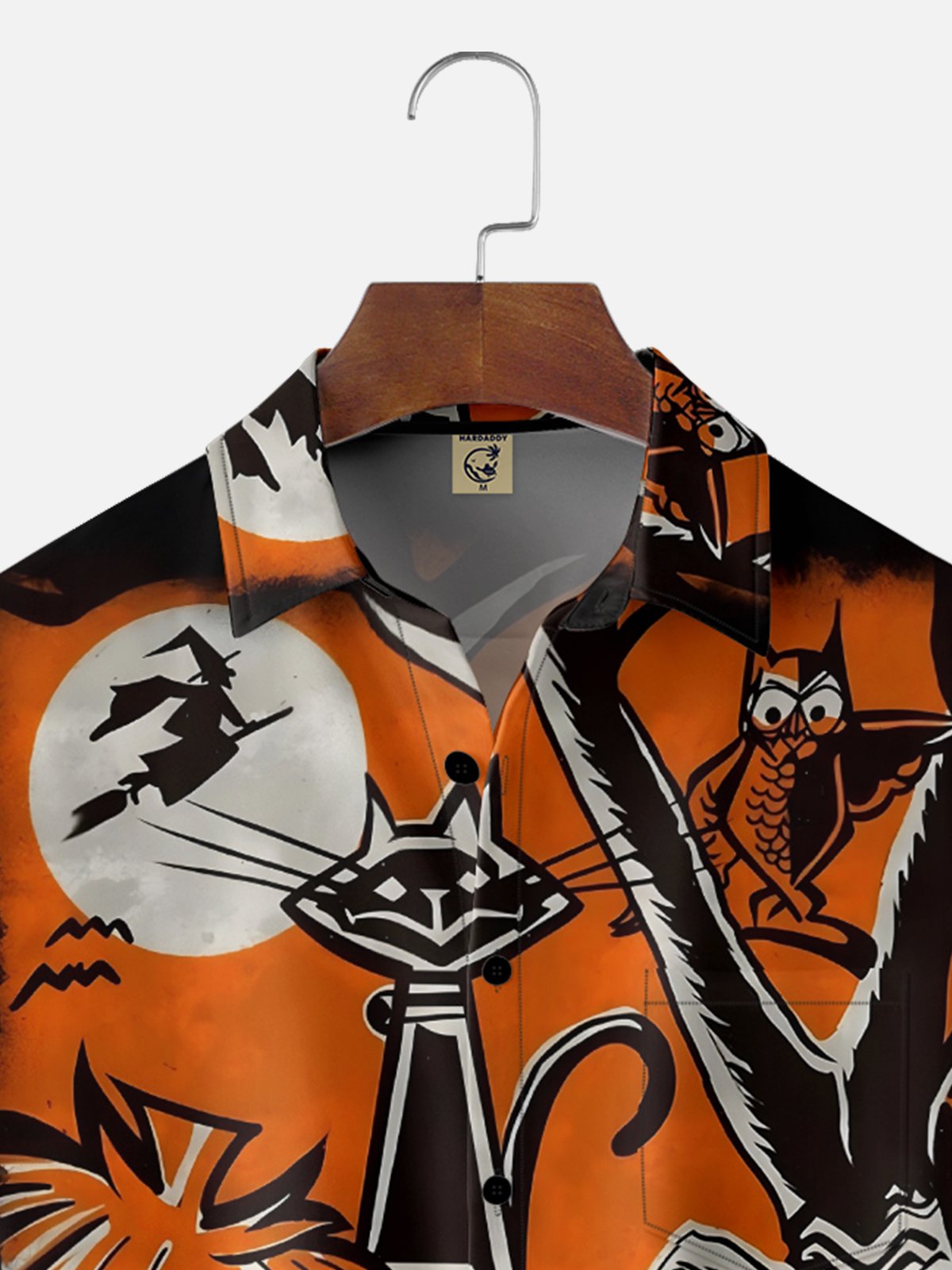 Moisture-Wicking Halloween Trick-or-Treat Chest Pocket Hawaiian Shirt