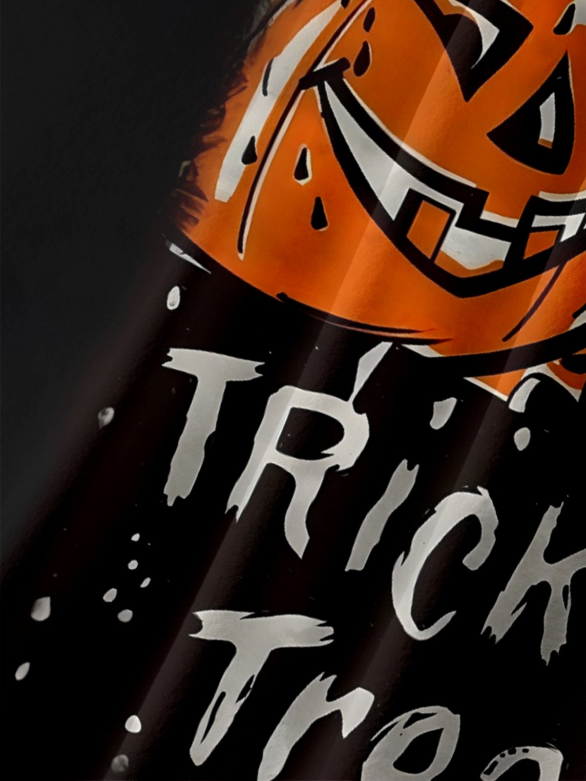Moisture-Wicking Halloween Trick-or-Treat Chest Pocket Hawaiian Shirt
