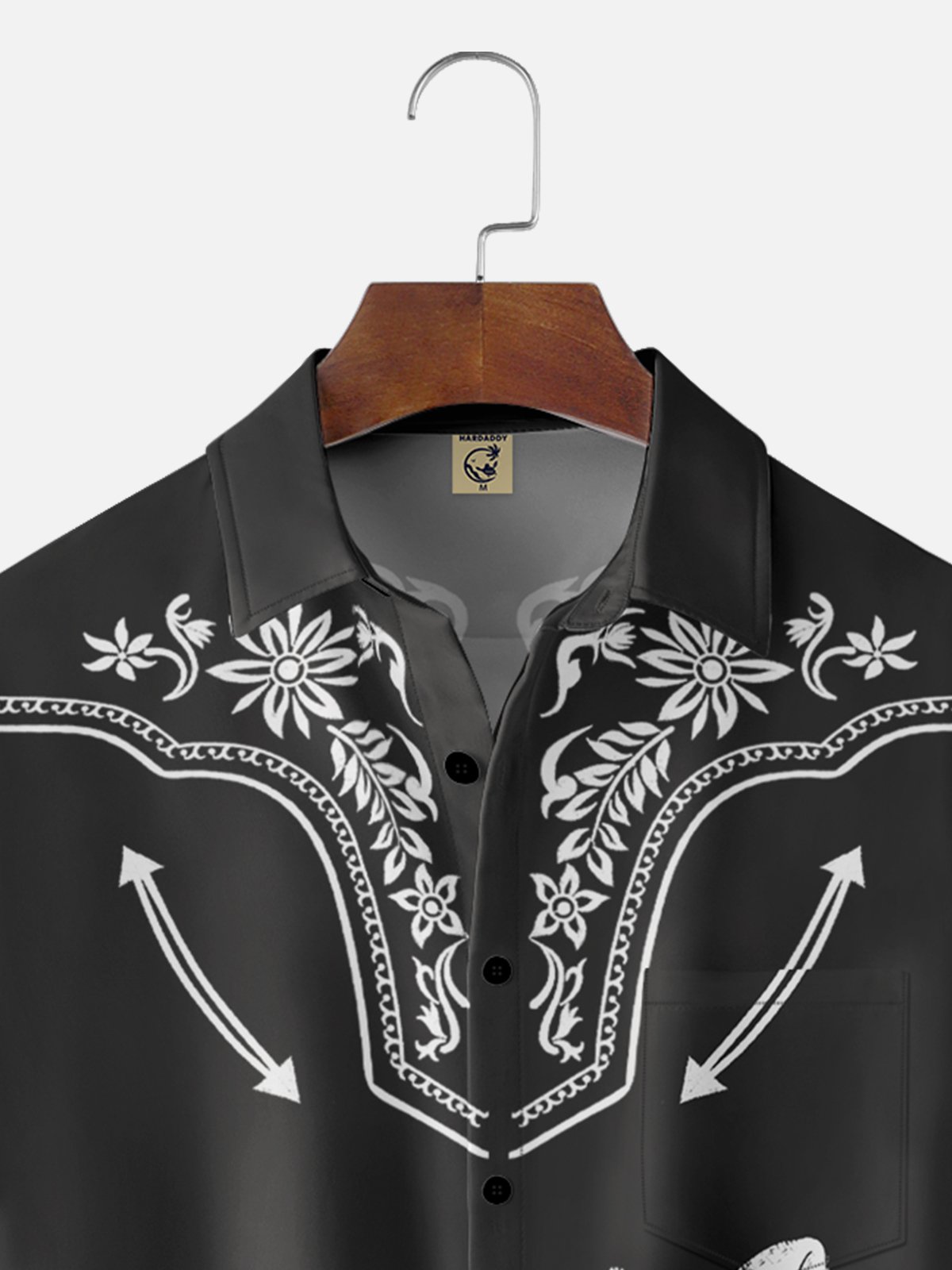 Moisture-wicking Day Of The Dead Skeleton Chest Pocket Casual Shirt