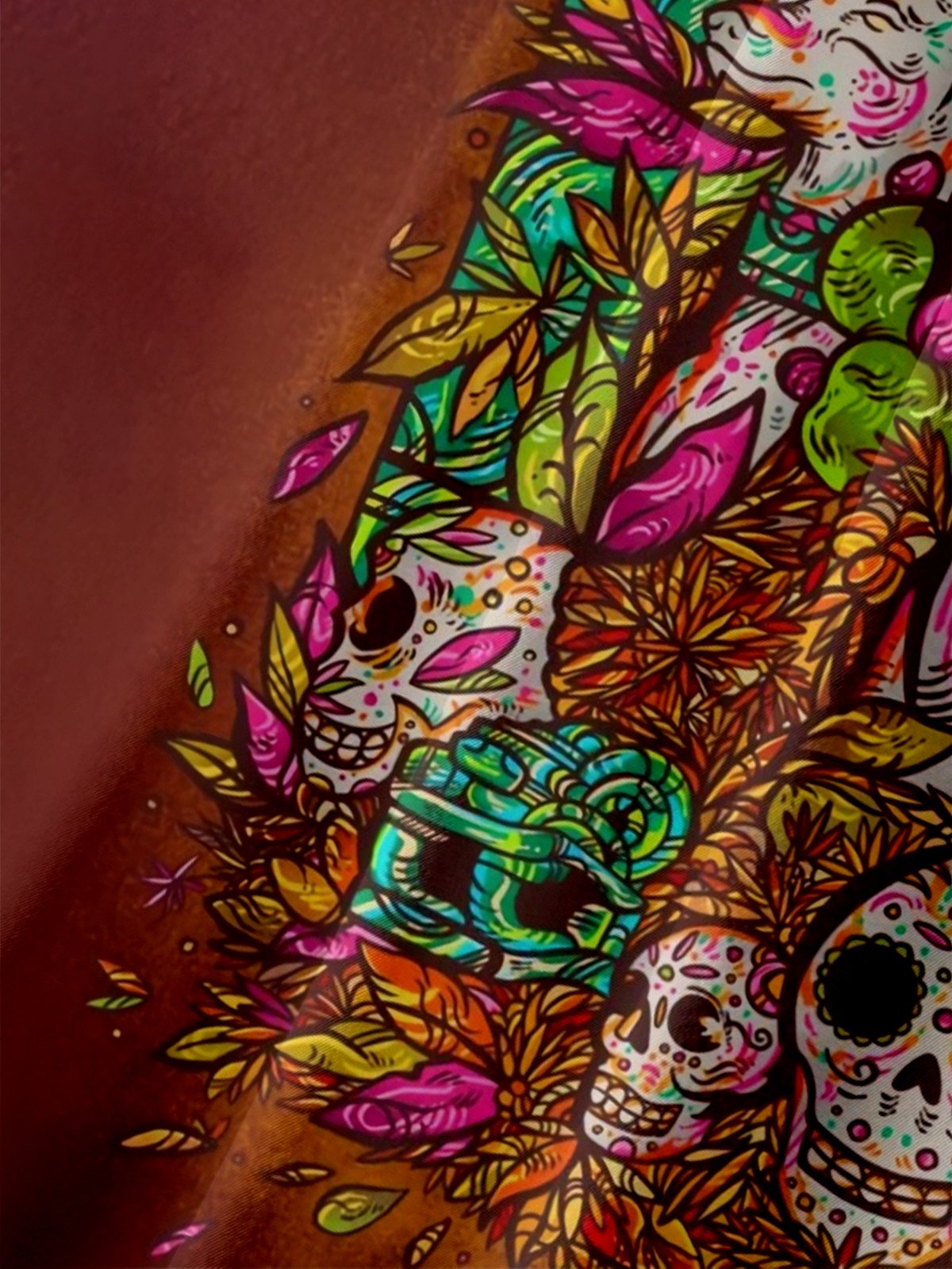 Moisture-wicking Day Of The Dead Mexican Hairless Dog Chest Pocket Casual Shirt