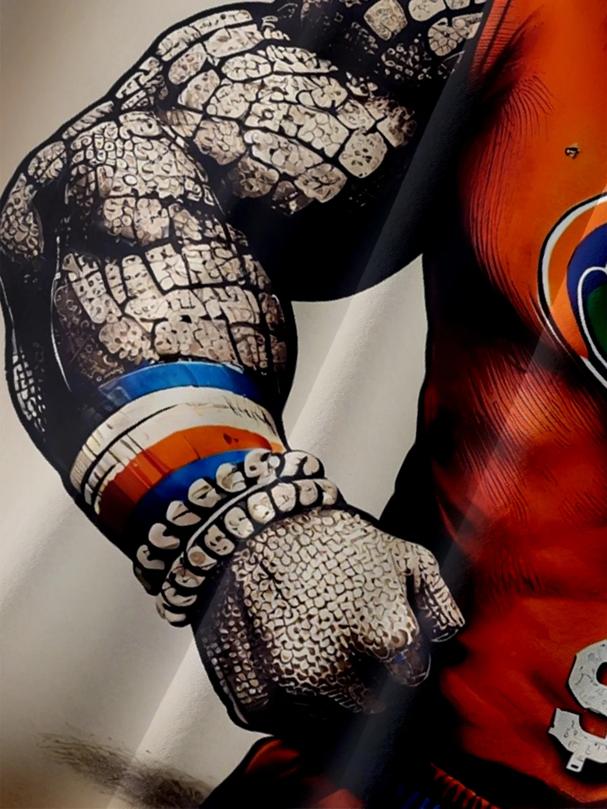 Moisture-Wicking Football Gator Chest Pocket Hawaiian Shirt
