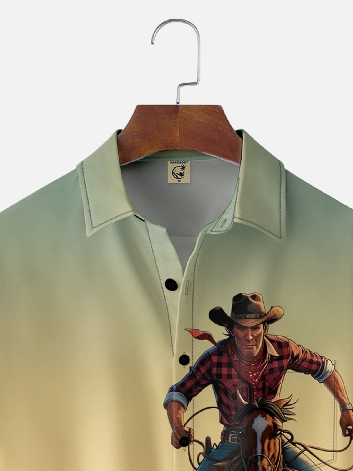 Moisture-wicking Thanksgiving Turkey Cowboy Chest Pocket Casual Shirt