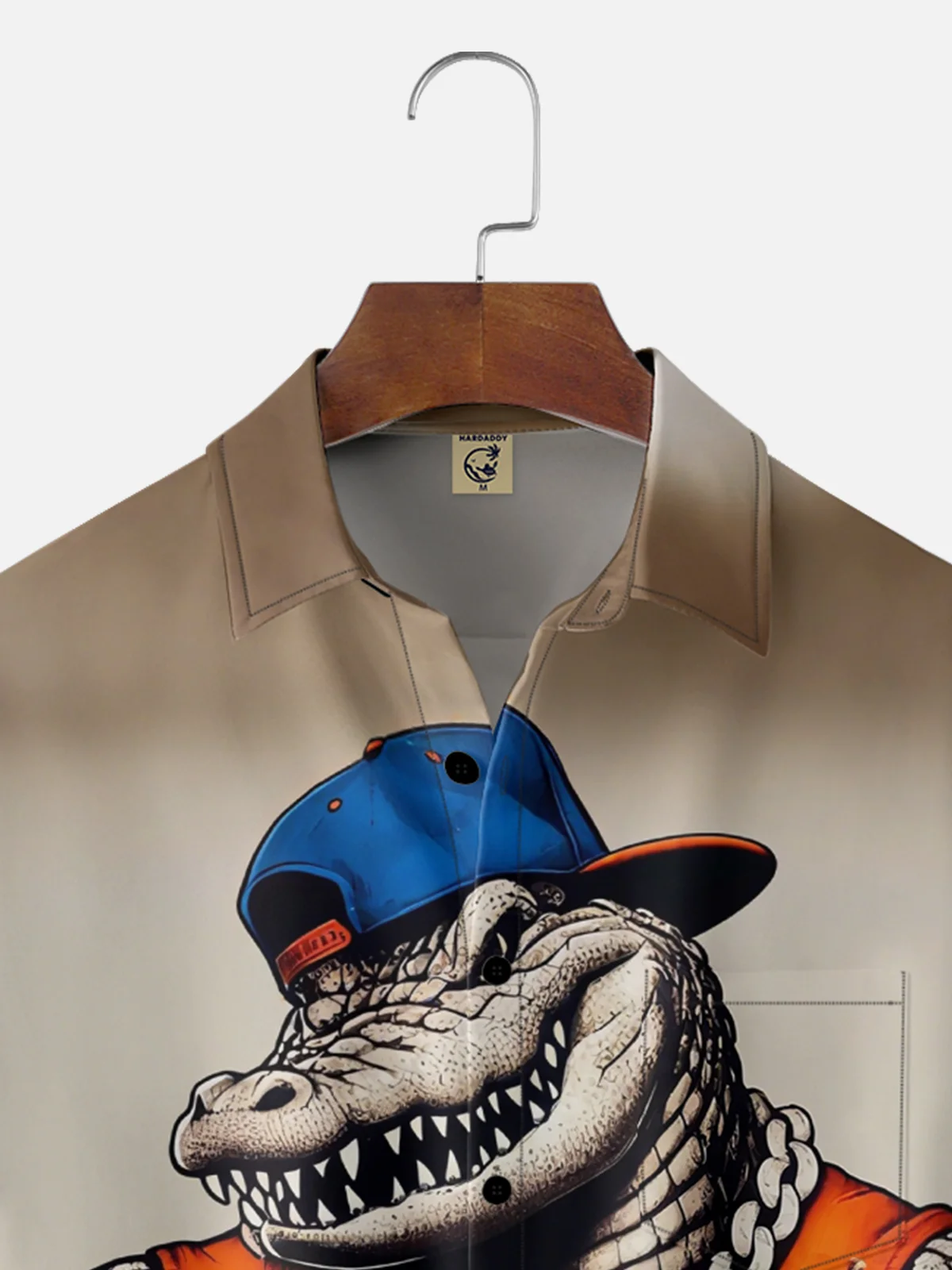 Moisture-Wicking Football Gator Chest Pocket Hawaiian Shirt
