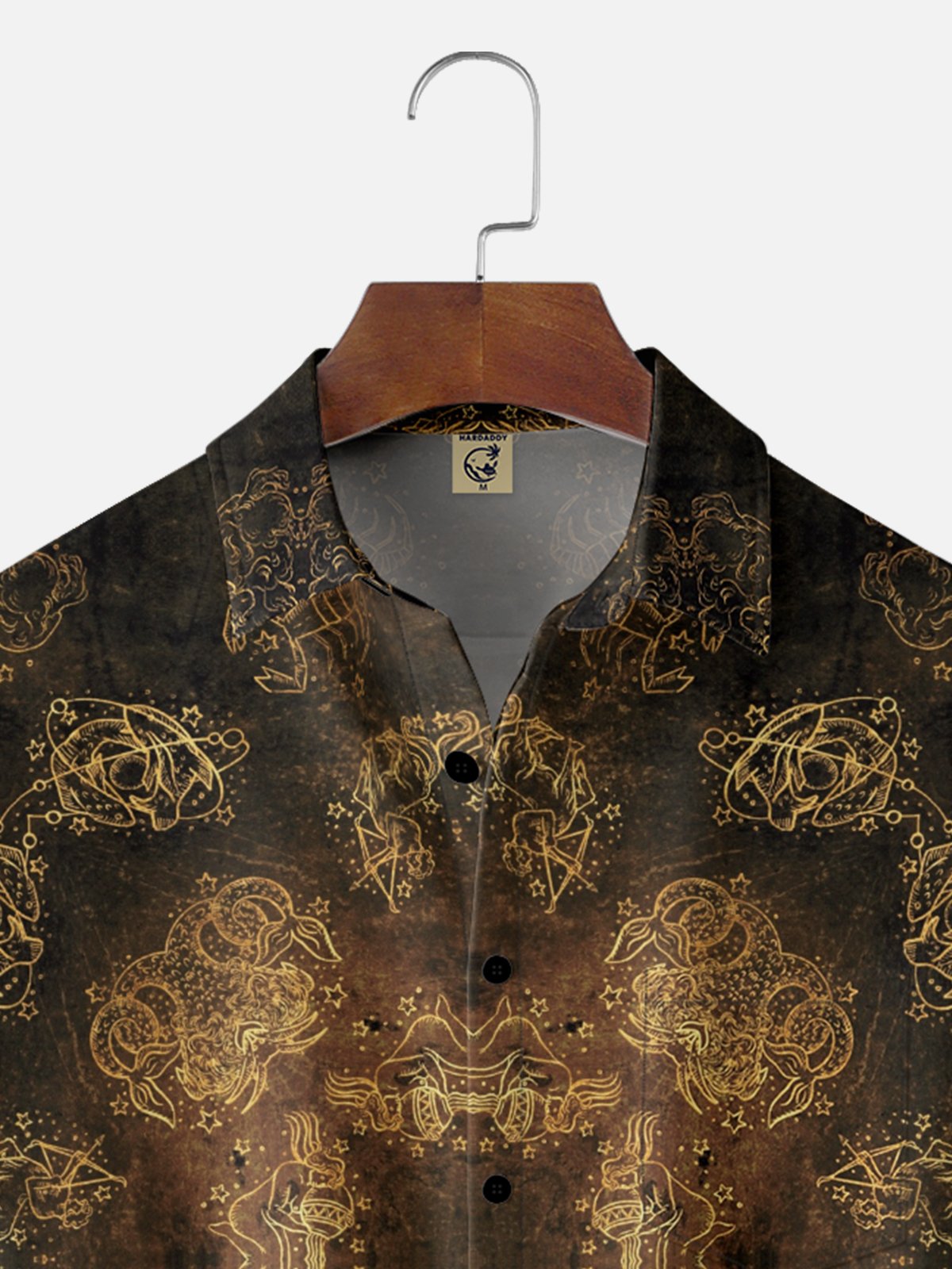 Hardaddy X Mchernovart Moisture-wicking Horoscope Symbol Chest Pocket Casual Shirt
