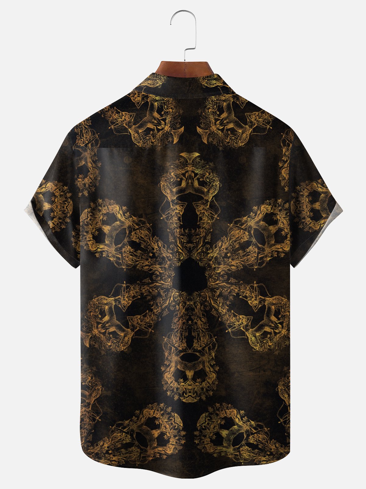 Hardaddy X Mchernovart Moisture-wicking Snowflake Art Chest Pocket Casual Shirt