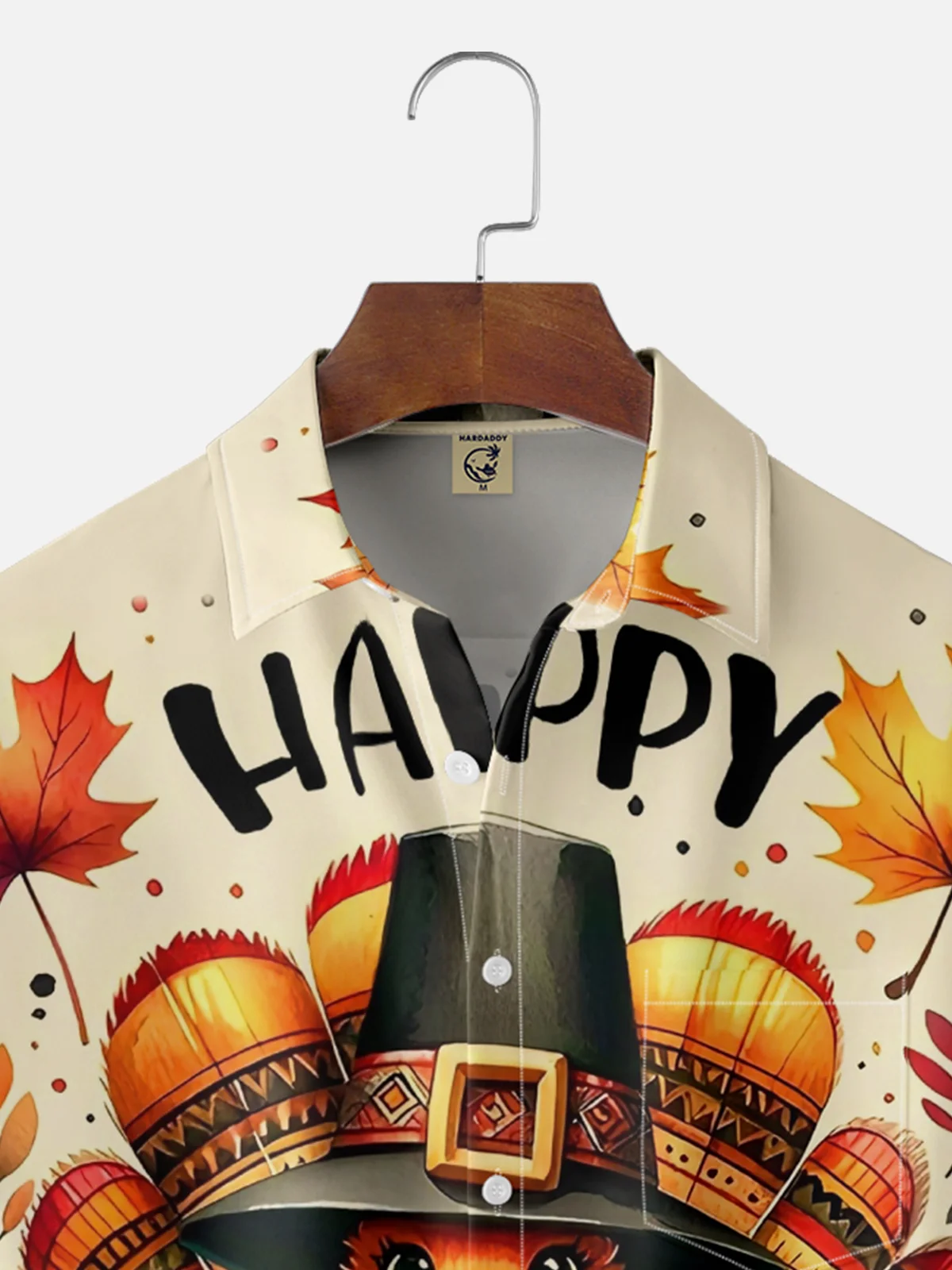 Moisture-wicking Thanksgiving Turkey Gobble Wobble Chest Pocket Casual Shirt
