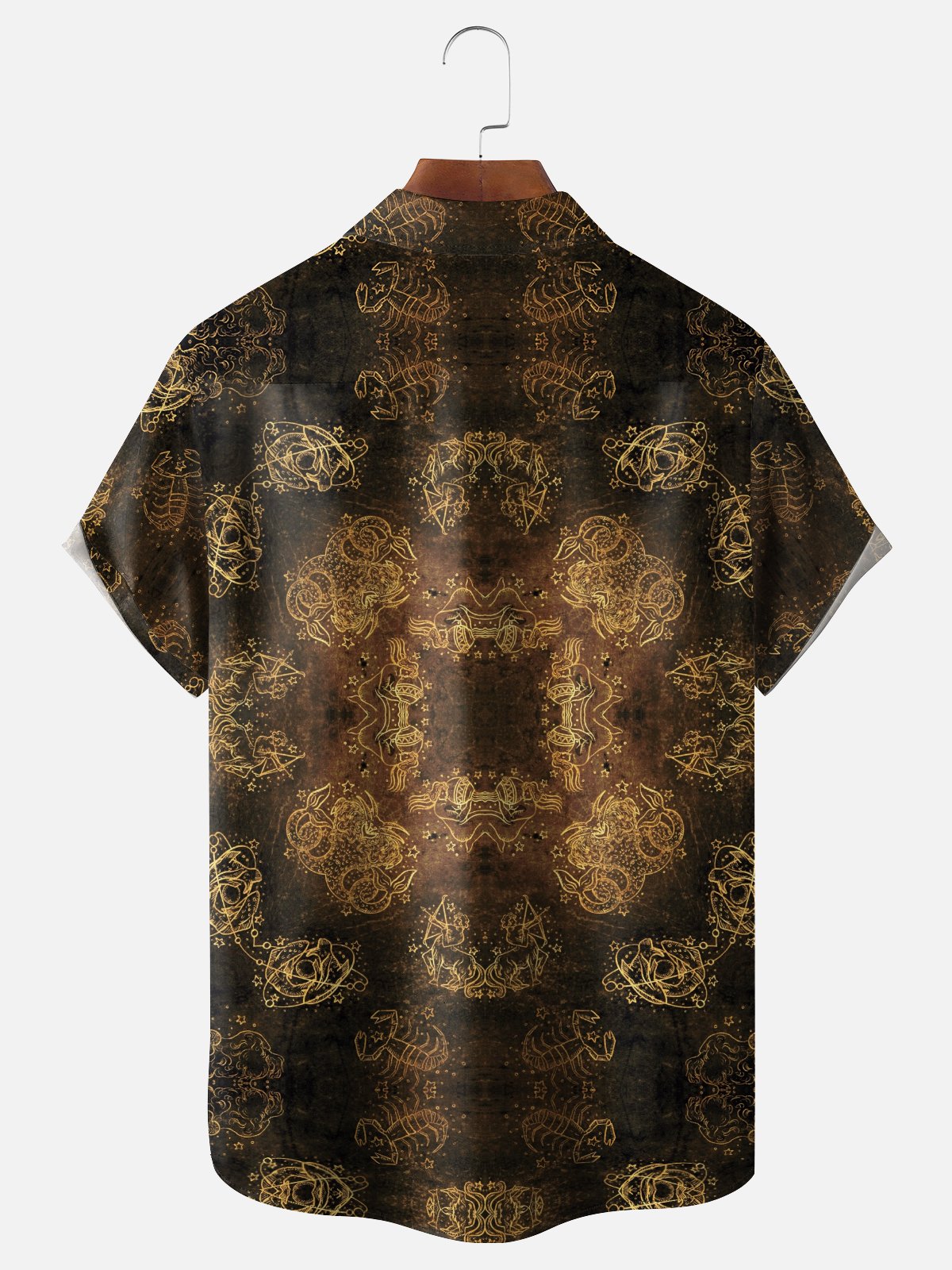 Hardaddy X Mchernovart Moisture-wicking Horoscope Symbol Chest Pocket Casual Shirt