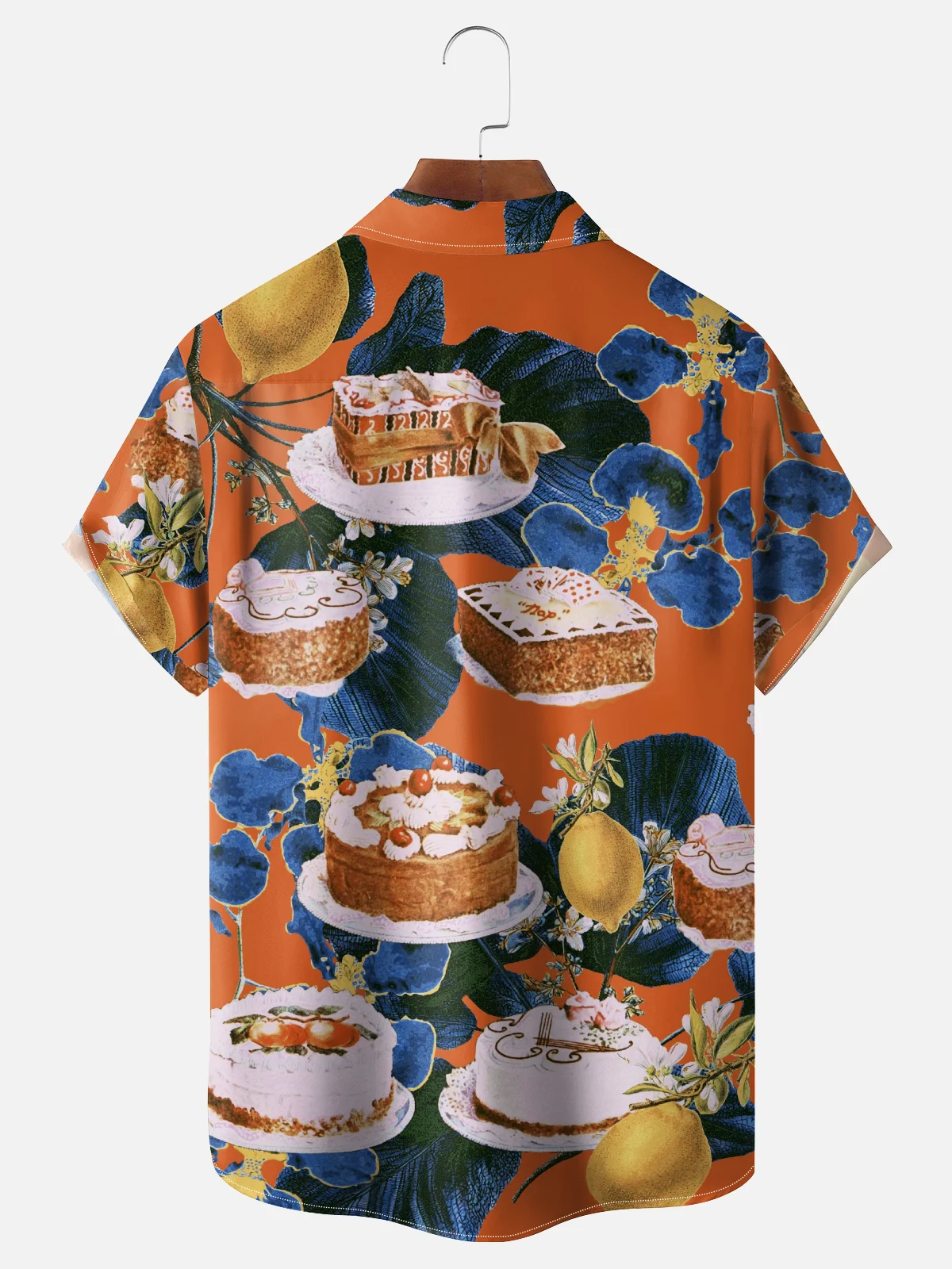 Hardaddy X Emmar Studio Moisture-wicking Orchid Cake Lemon Chest Pocket Hawaiian Shirt