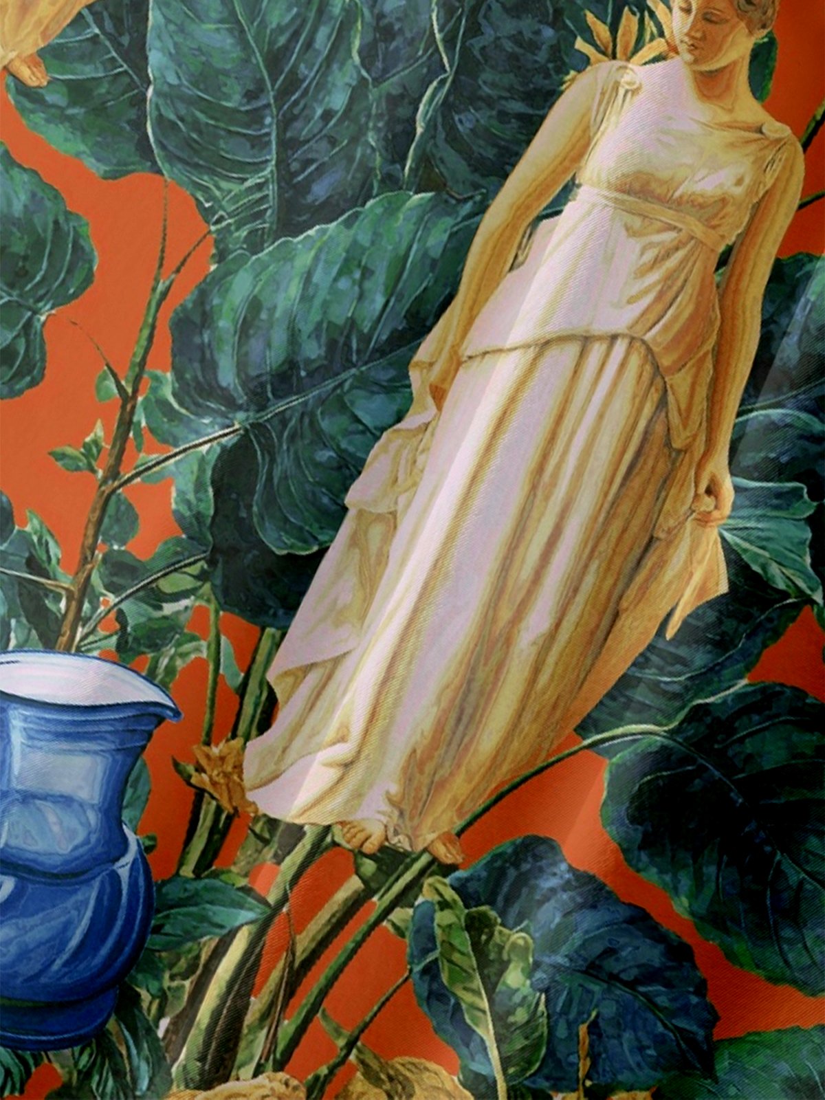 Hardaddy X Emmar Studio Moisture-wicking Renaissance Sculpture Vase Kettle Monstera Chest Pocket Hawaiian Shirt