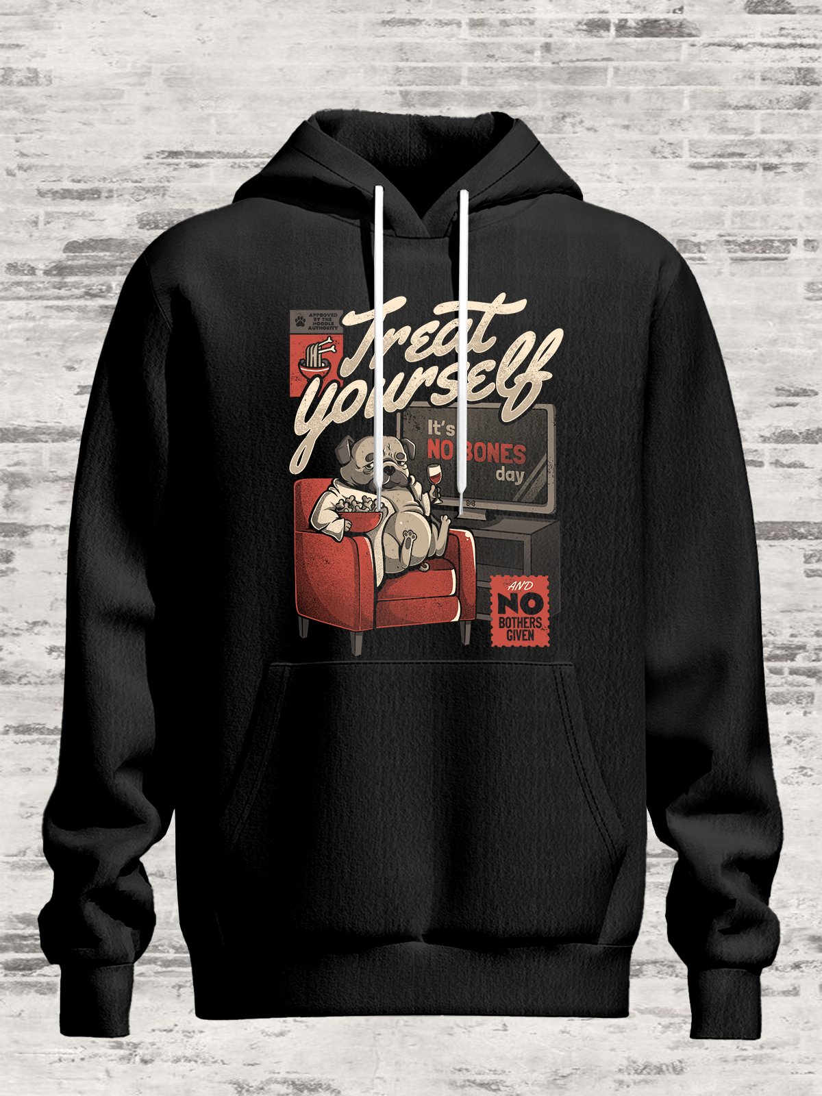 Hardaddy X Eduely Funny Dog Slogan Sweatshirt Hooded