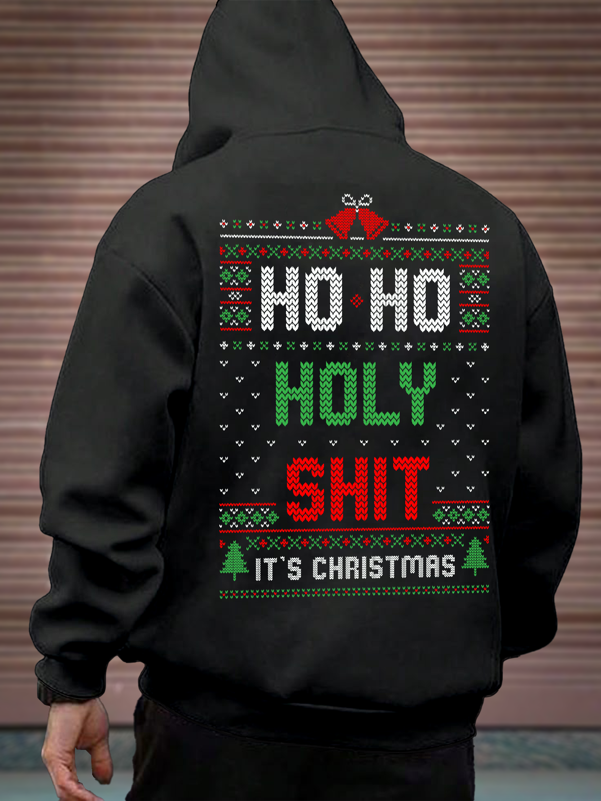 Hardaddy X Eduely Christmas Slogan Hooded Sweatshirt