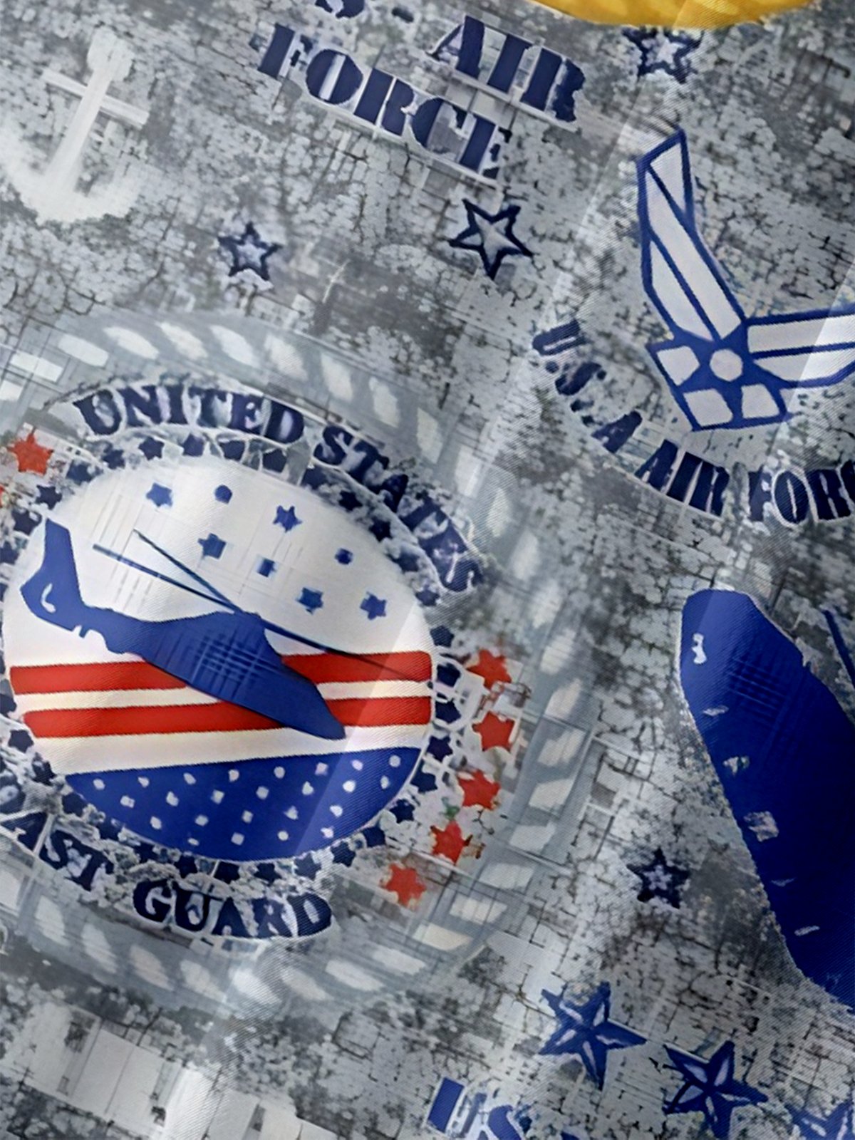 Moisture-wicking Veterans Day U.S. Marine Air Force Chest Pocket Casual Shirt