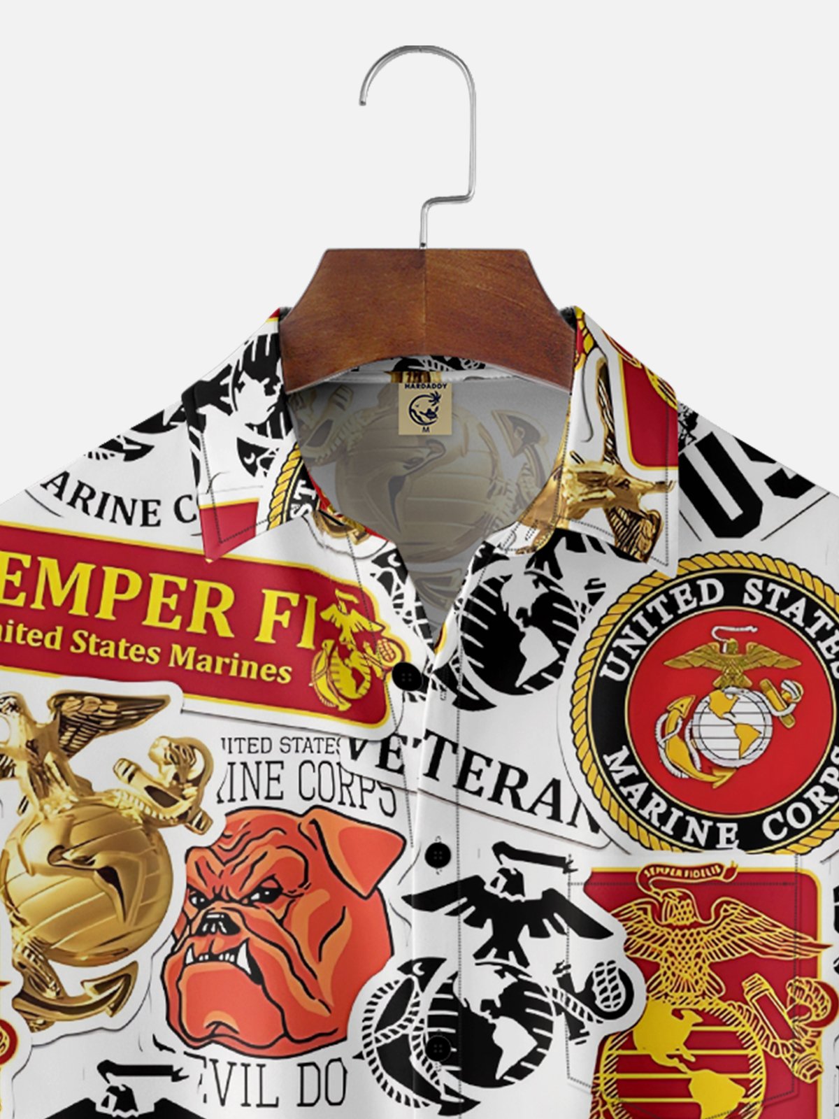 Moisture-wicking Veterans Day Marine Corps Air Force Chest Pocket Casual Shirt