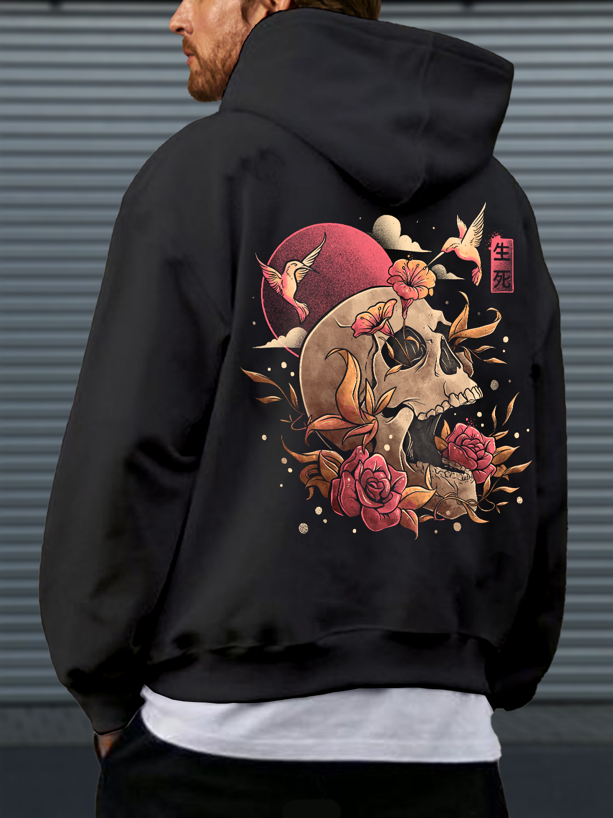 Hardaddy X Eduely Skull Flower Sweatshirt Hoodies