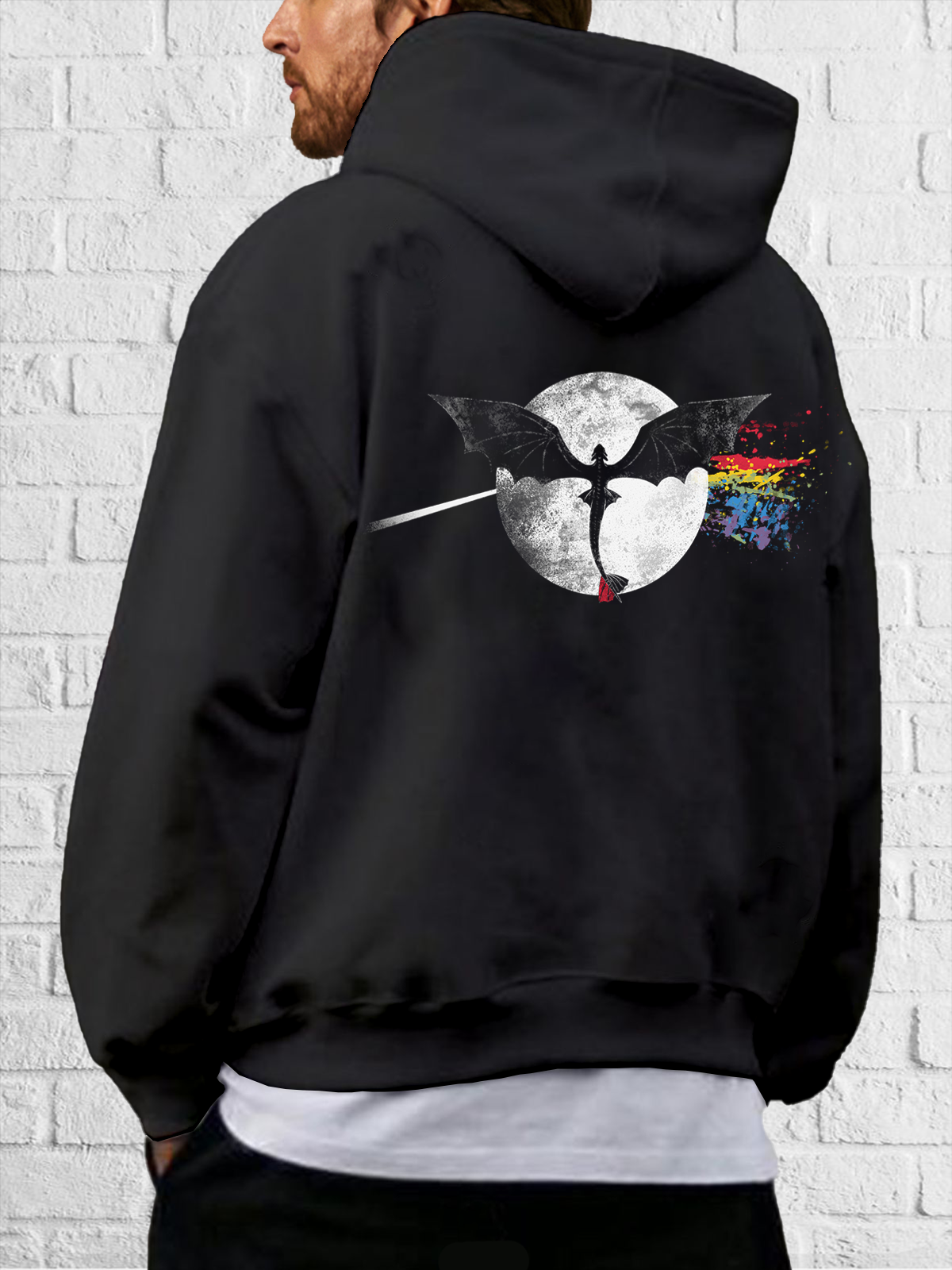 Hardaddy X Eduely Fun Dinosaur Hooded Sweatshirt