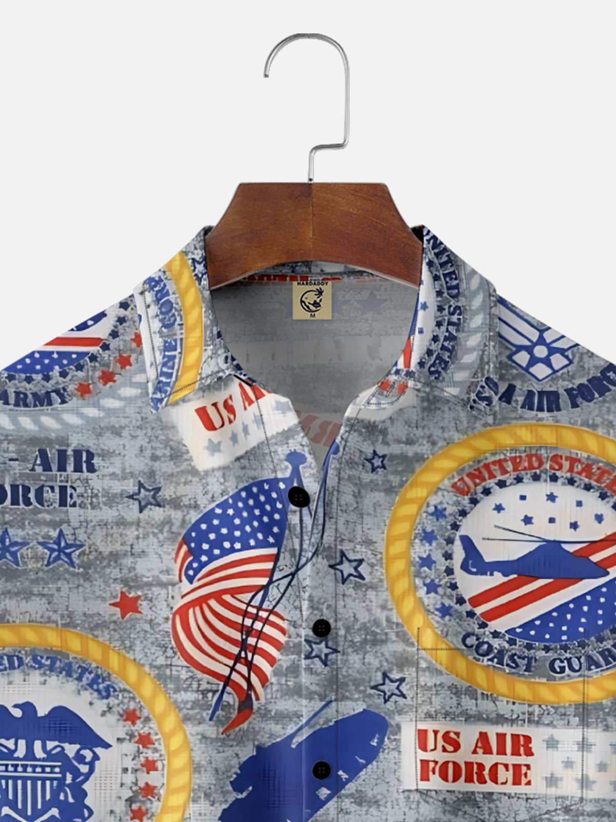 Moisture-wicking Veterans Day U.S. Marine Air Force Chest Pocket Casual Shirt