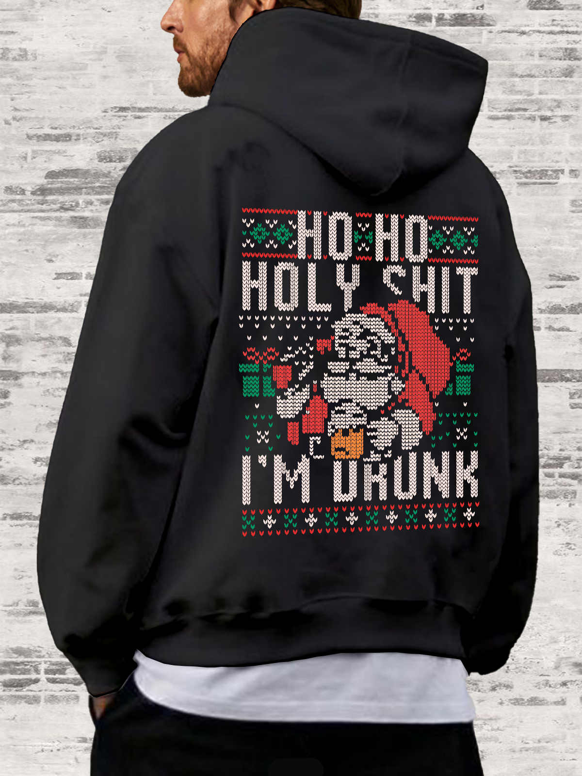 Hardaddy X Eduely Christmas Santa Hooded Sweatshirt