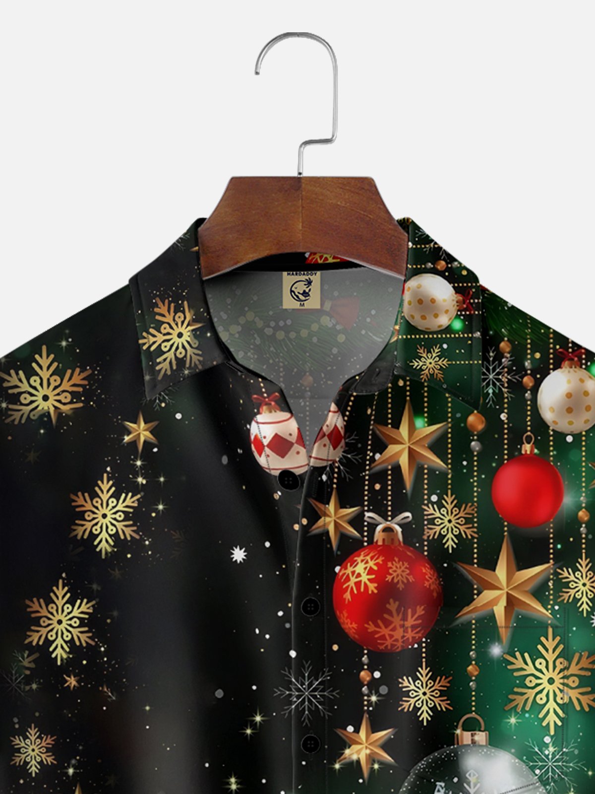 Moisture-wicking Christmas Tree Fun Decoration Vintage Chest Pocket Casual Shirt