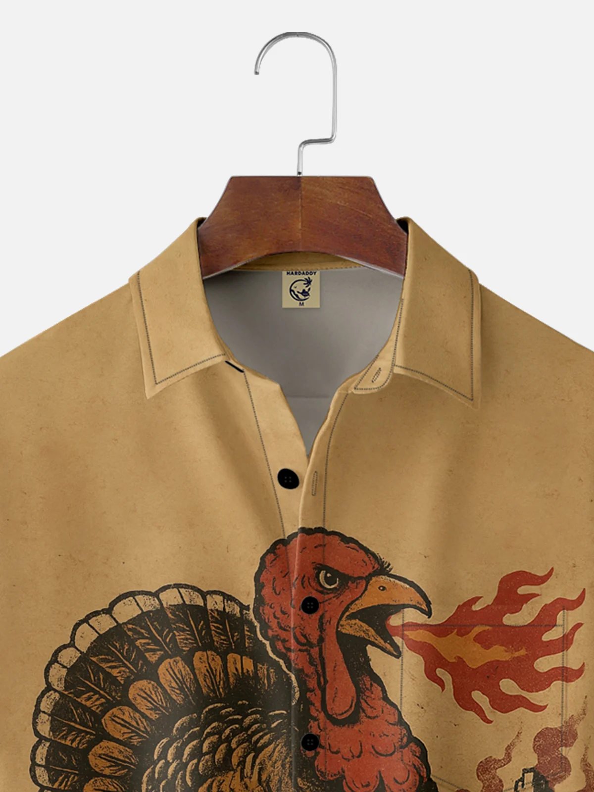 Moisture-wicking Thanksgiving Turkey Gobblezilla Chest Pocket Casual Shirt