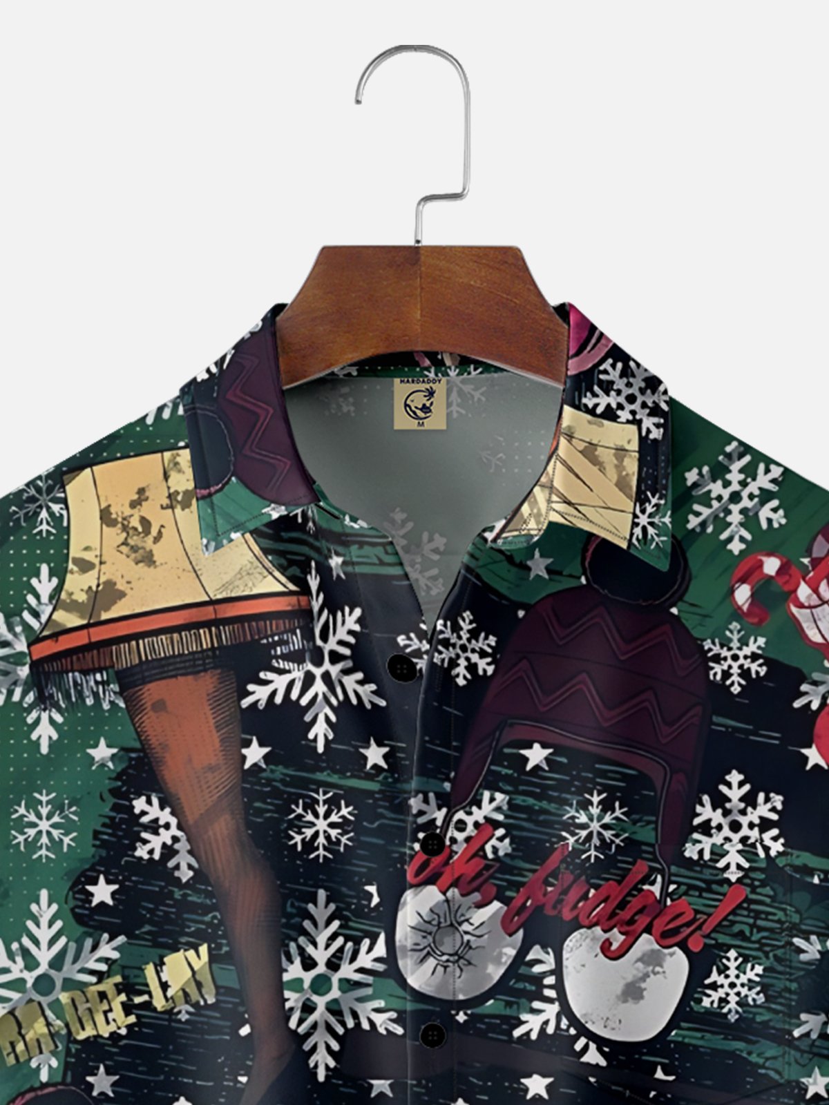 Moisture Wicking Crazy Holiday Christmas Decorations Chest Pocket Holiday Shirt